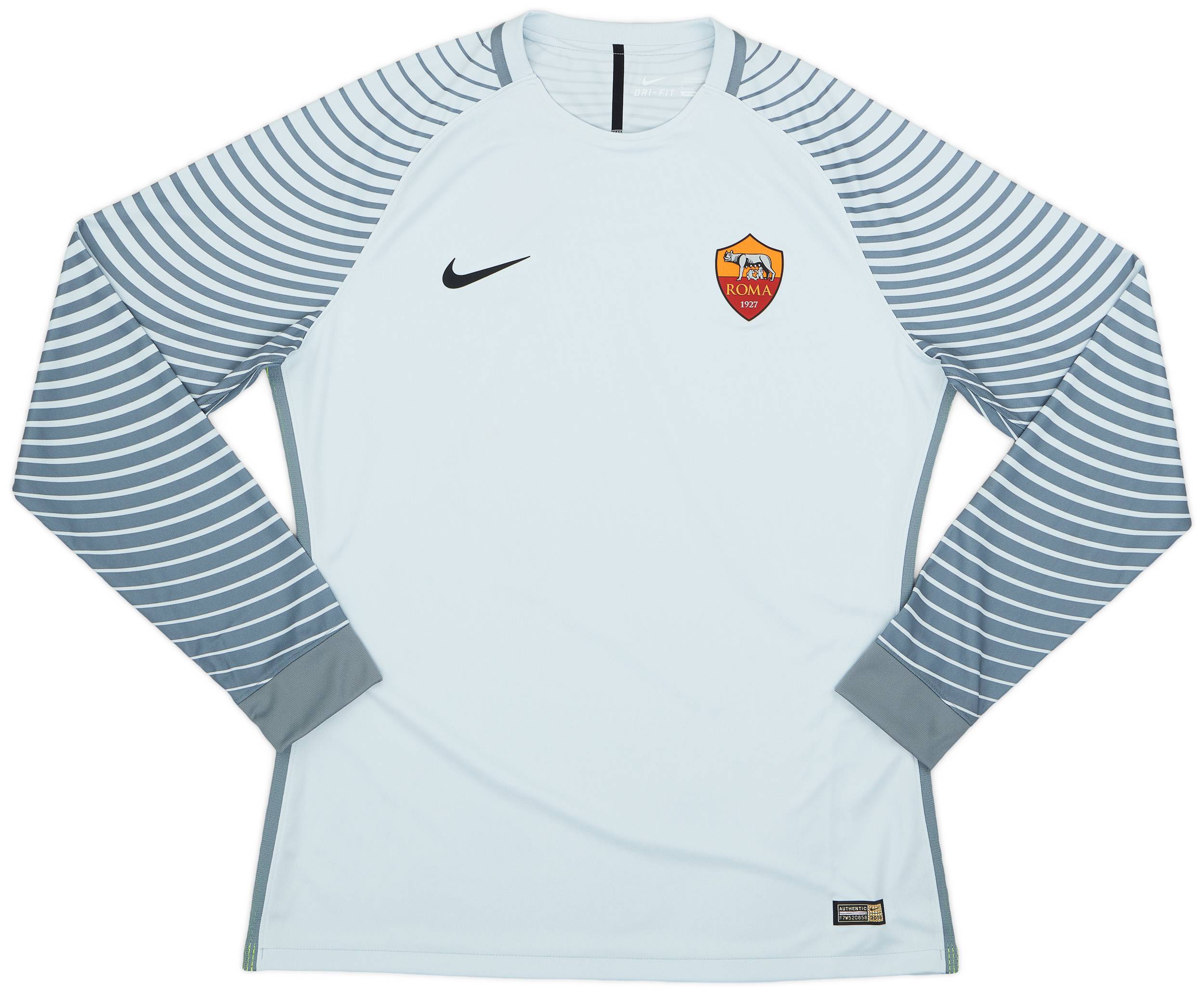 2016-17 Roma Authentic GK Shirt - 9/10 - (XL)