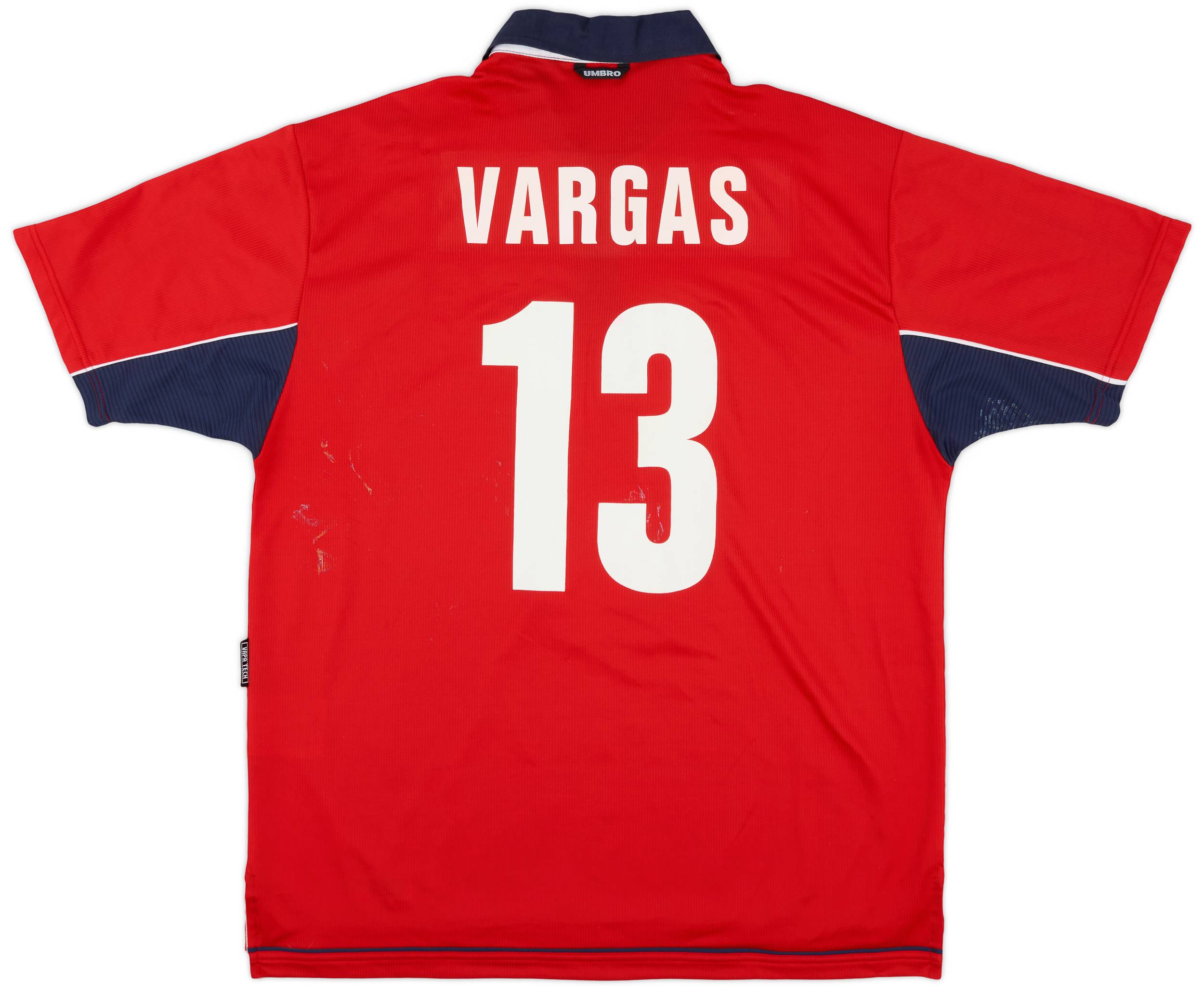 2000-01 Chile Home Shirt Vargas #13 - 5/10 - (XL)