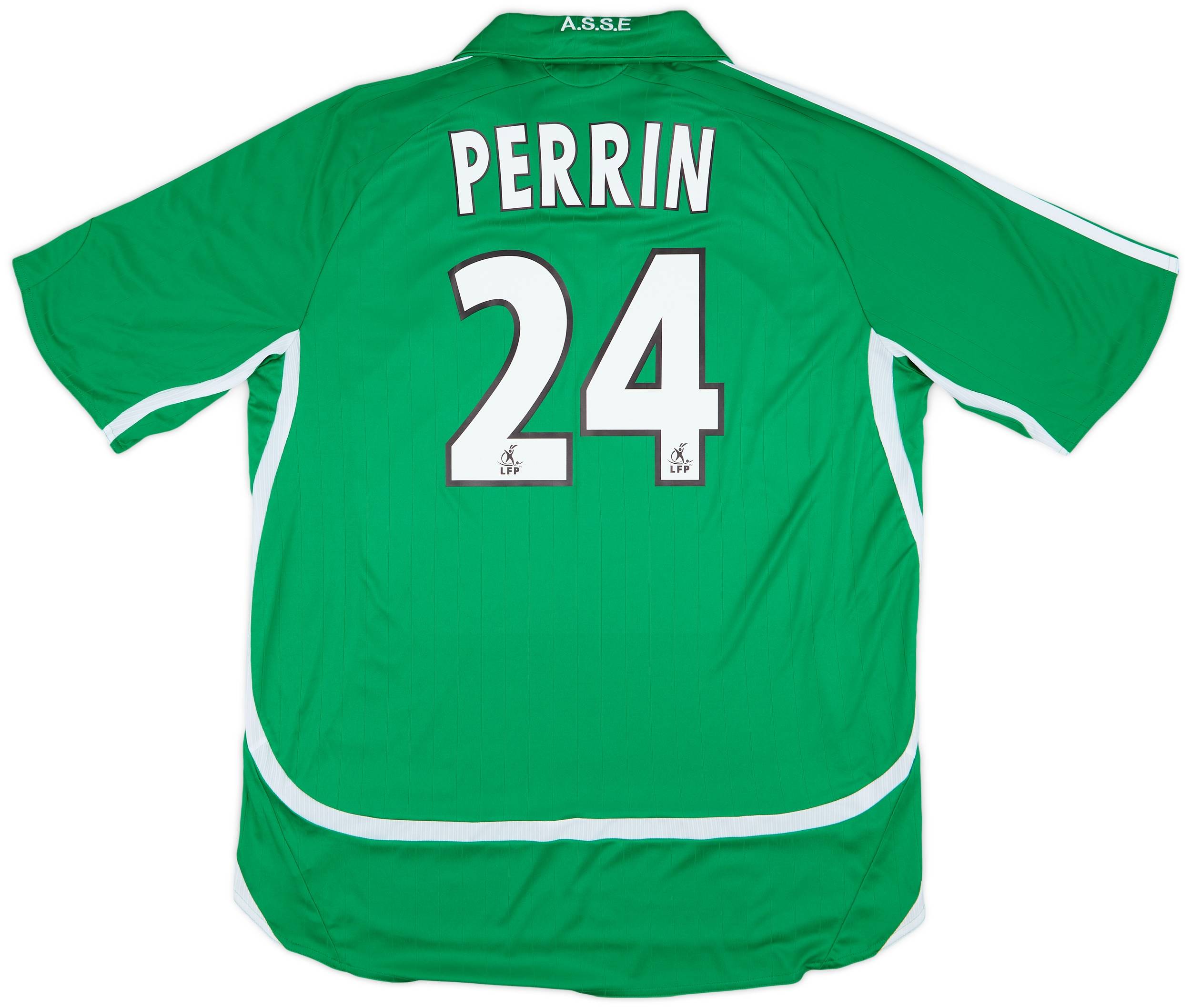 2006-07 Saint Etienne Home Shirt Perrin #24 - 10/10 - (XL)