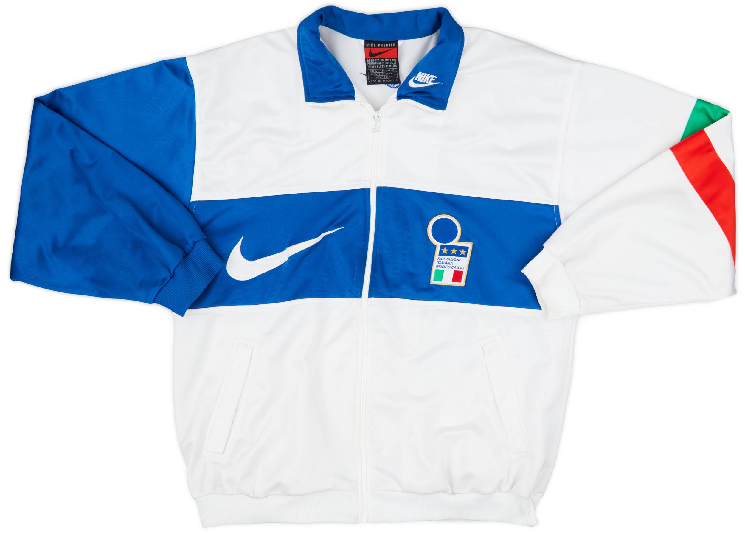 ウェア Nike 96/97 Italy  kit 90s 1996-97 Italy Nike Track Jacket - 7/10 - (L)