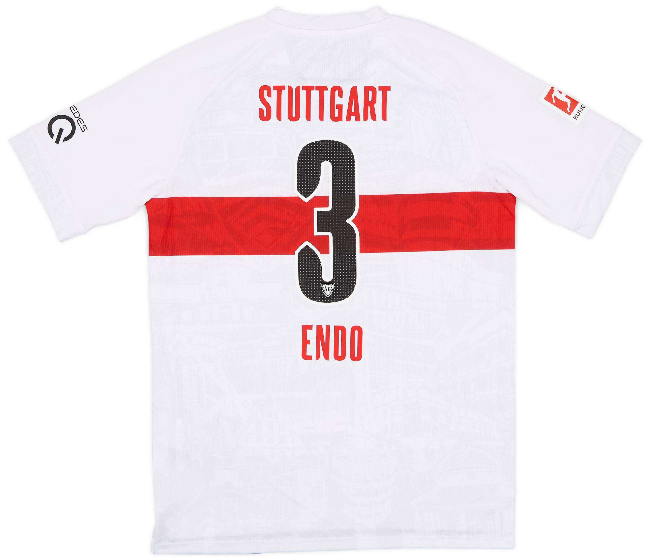 2022-23 Stuttgart Home Shirt Endo #3 - 9/10 - (XL.Boys)