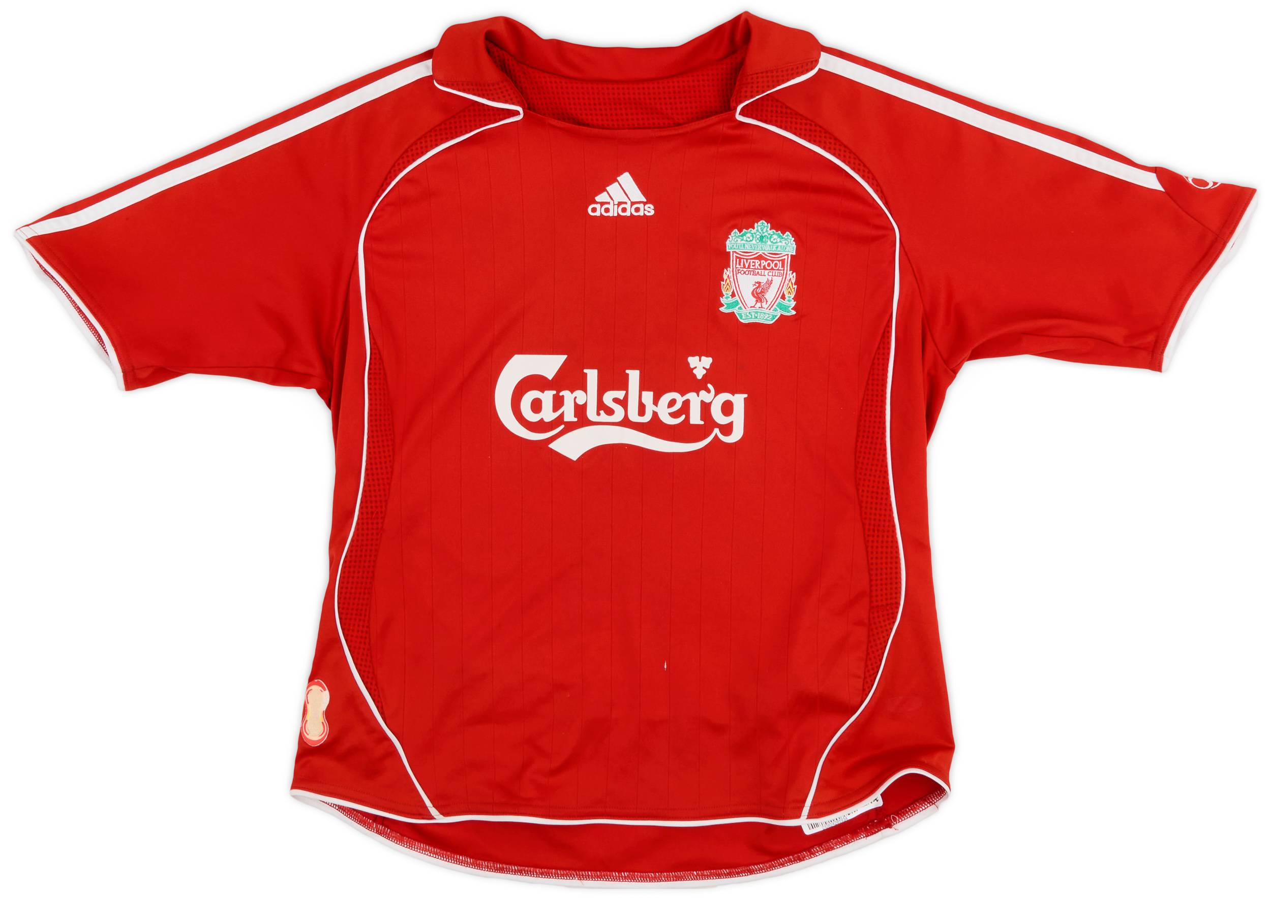 2006-08 Liverpool Home Shirt - 8/10 - (S.Boys)