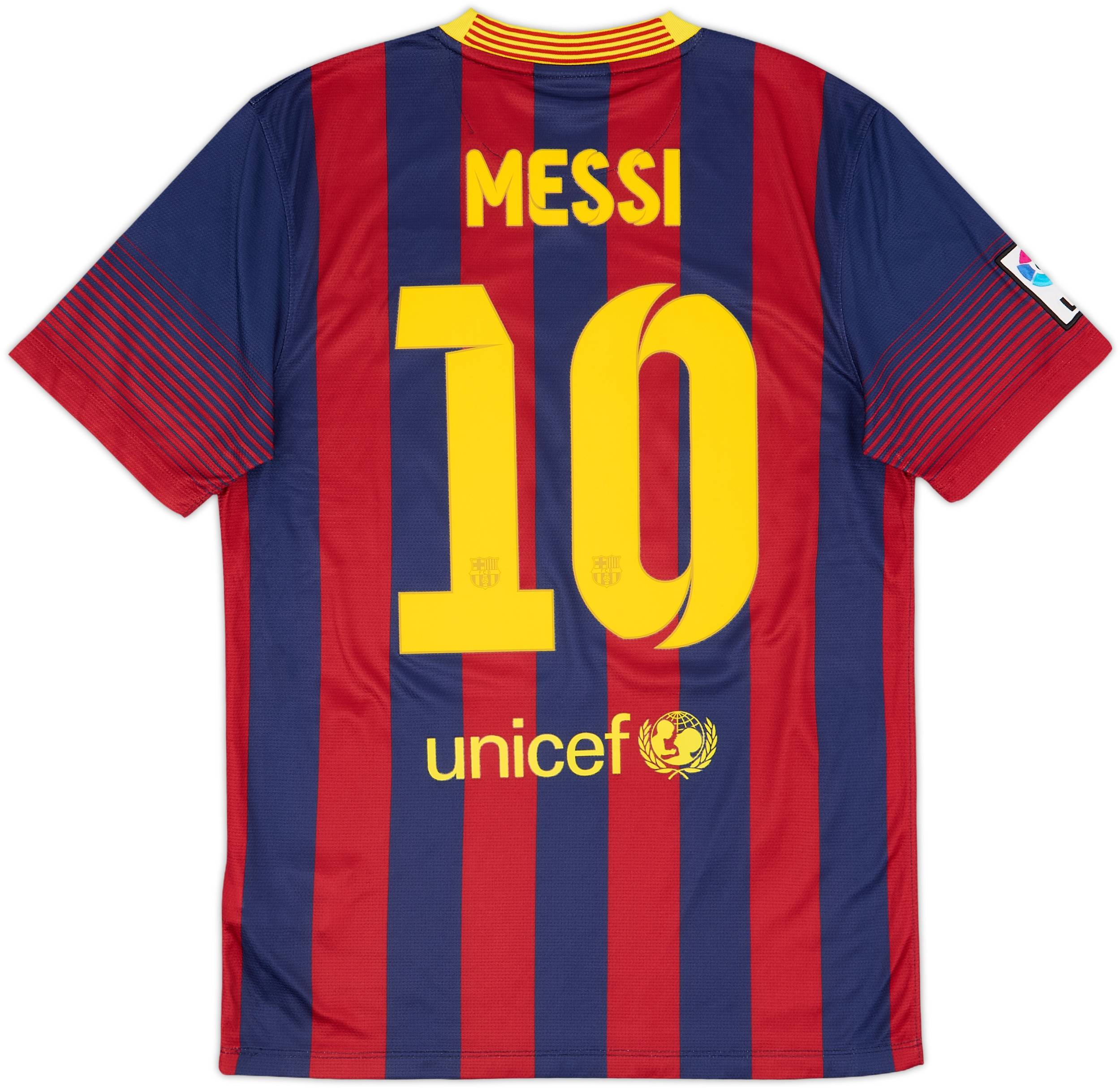 2013-14 Barcelona Home Shirt Messi #10 - 9/10 - (S)