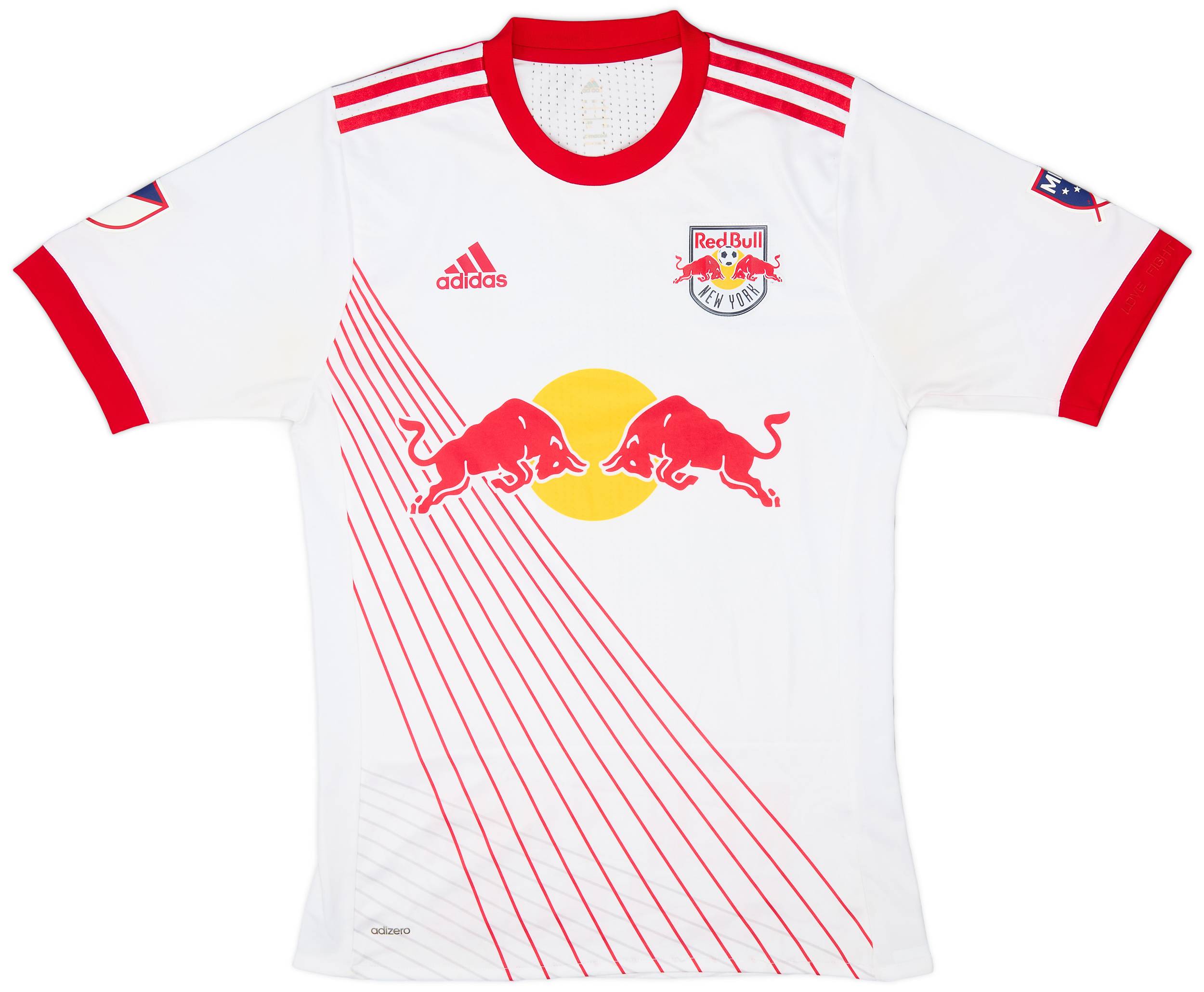 2017-19 New York Red Bulls Authentic Home Shirt - 9/10 - (L)