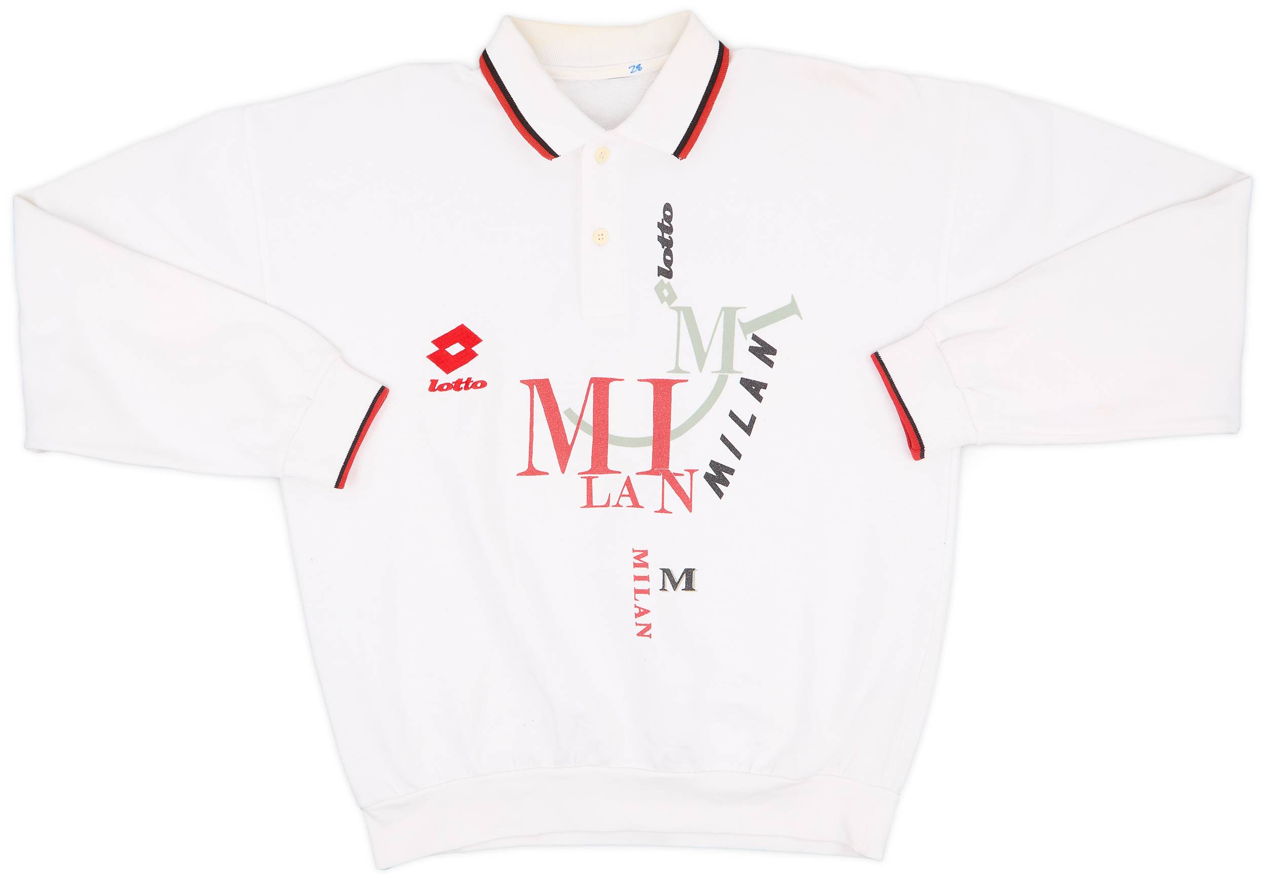 1993-94 AC Milan Lotto Sweat Top - 8/10 - (XL)