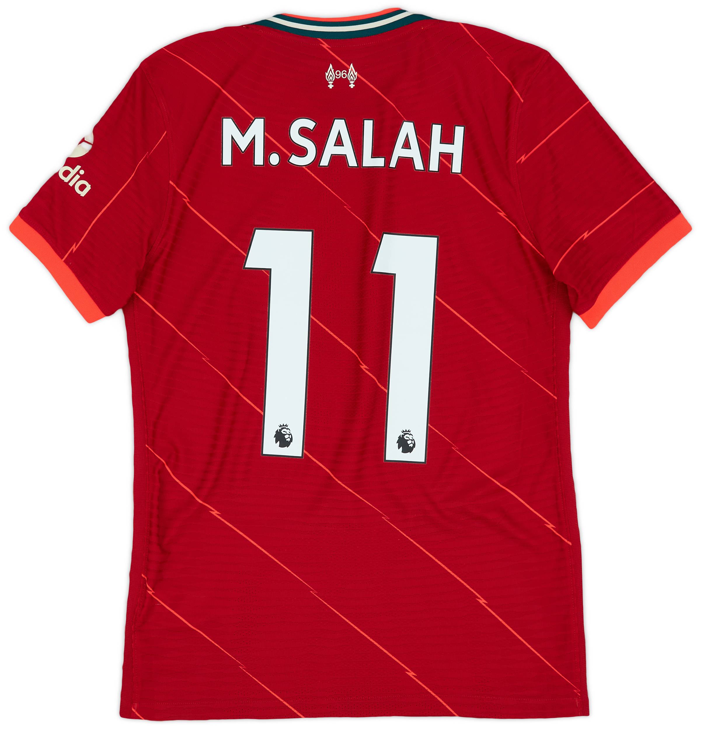 2021-22 Liverpool Authentic Home Shirt Salah #11 - 8/10 - (S)