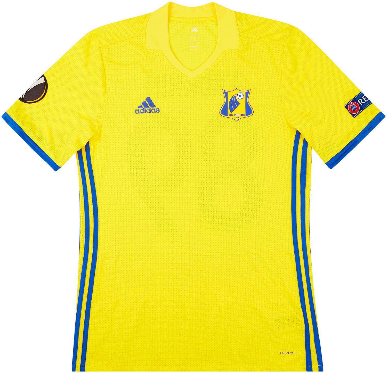 2016-17 FC Rostov Match Issue Europa League Home Shirt Erokhin #89
