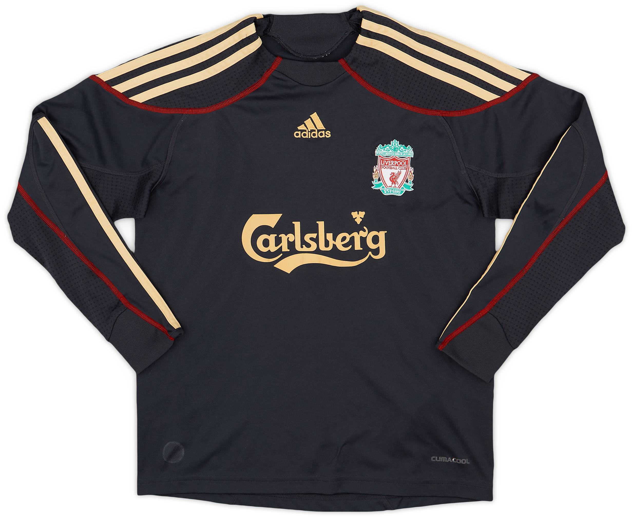 2009 10 Liverpool Away L S Shirt 8 10 S.Boys