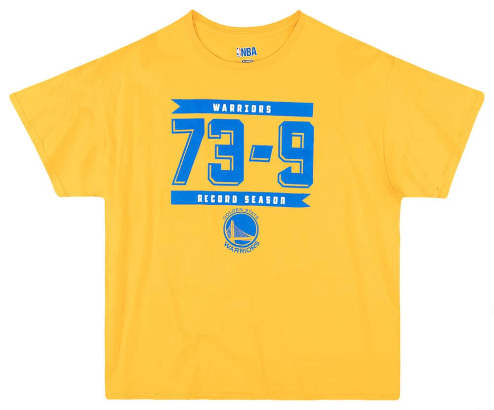 2015-16 Golden State Warriors Record Season NBA Tee XL