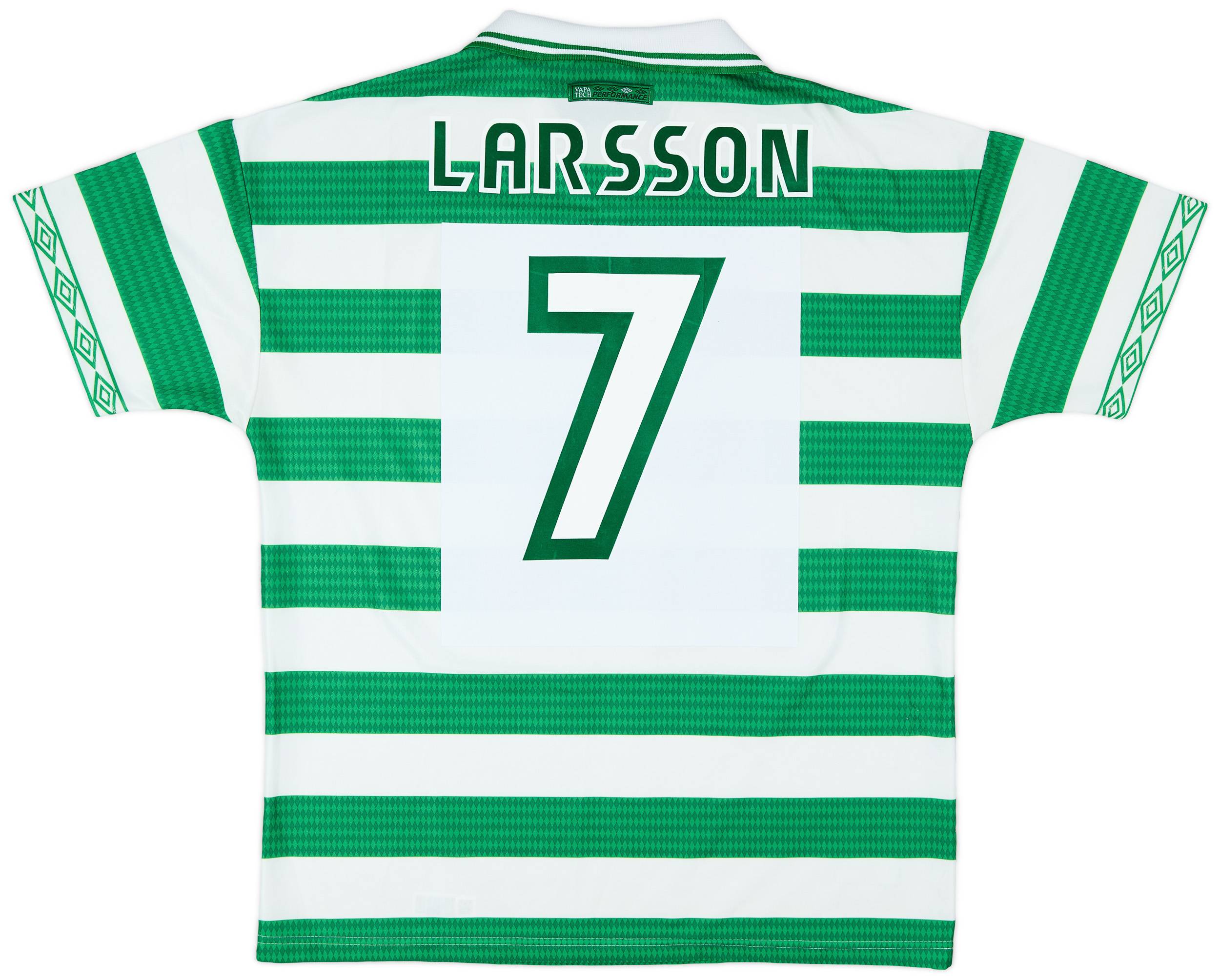 1997-99 Celtic Home Shirt Larsson #7 - 8/10 - (XL) 1997-99 Celtic Home Shirt Larsson #7 - 8/10 - (XL)