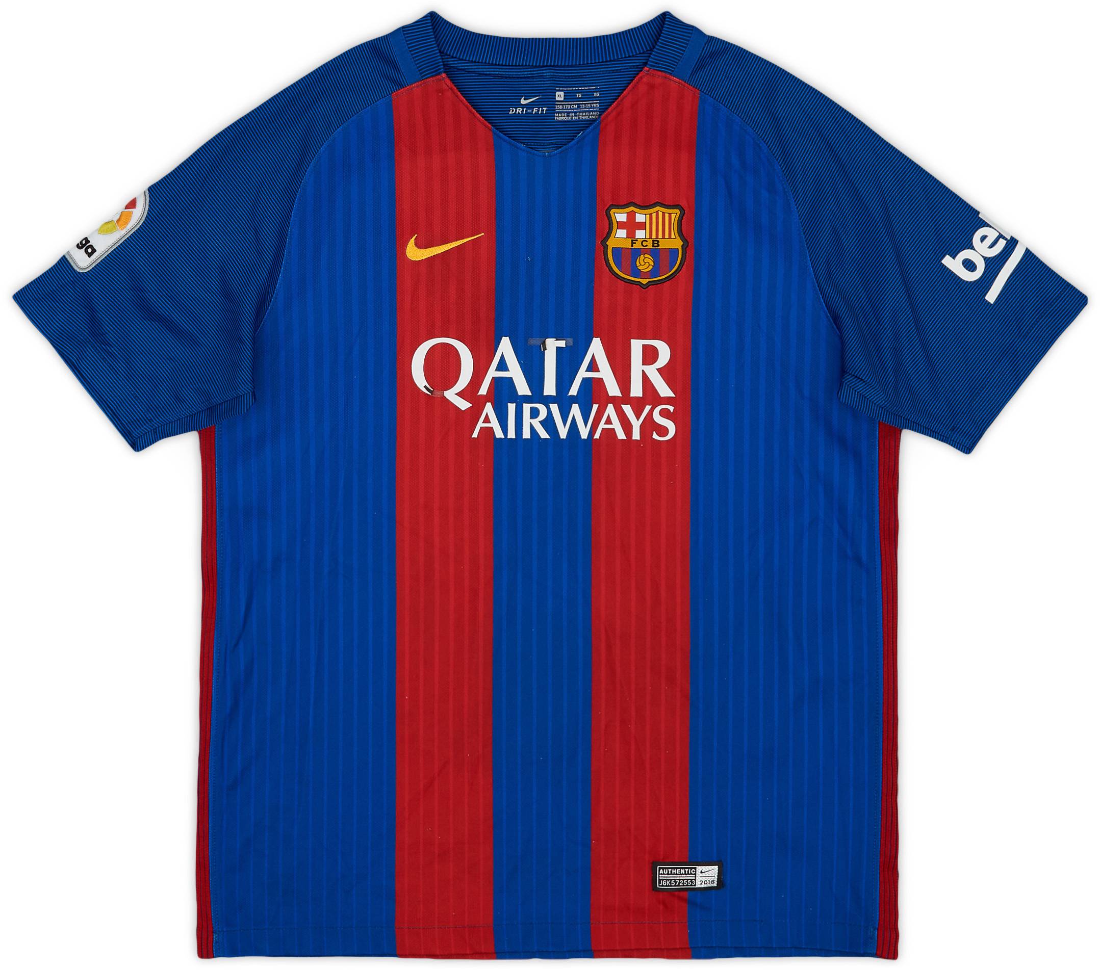 2016-17 Barcelona Home Shirt - 5/10 - (XL.Boys)