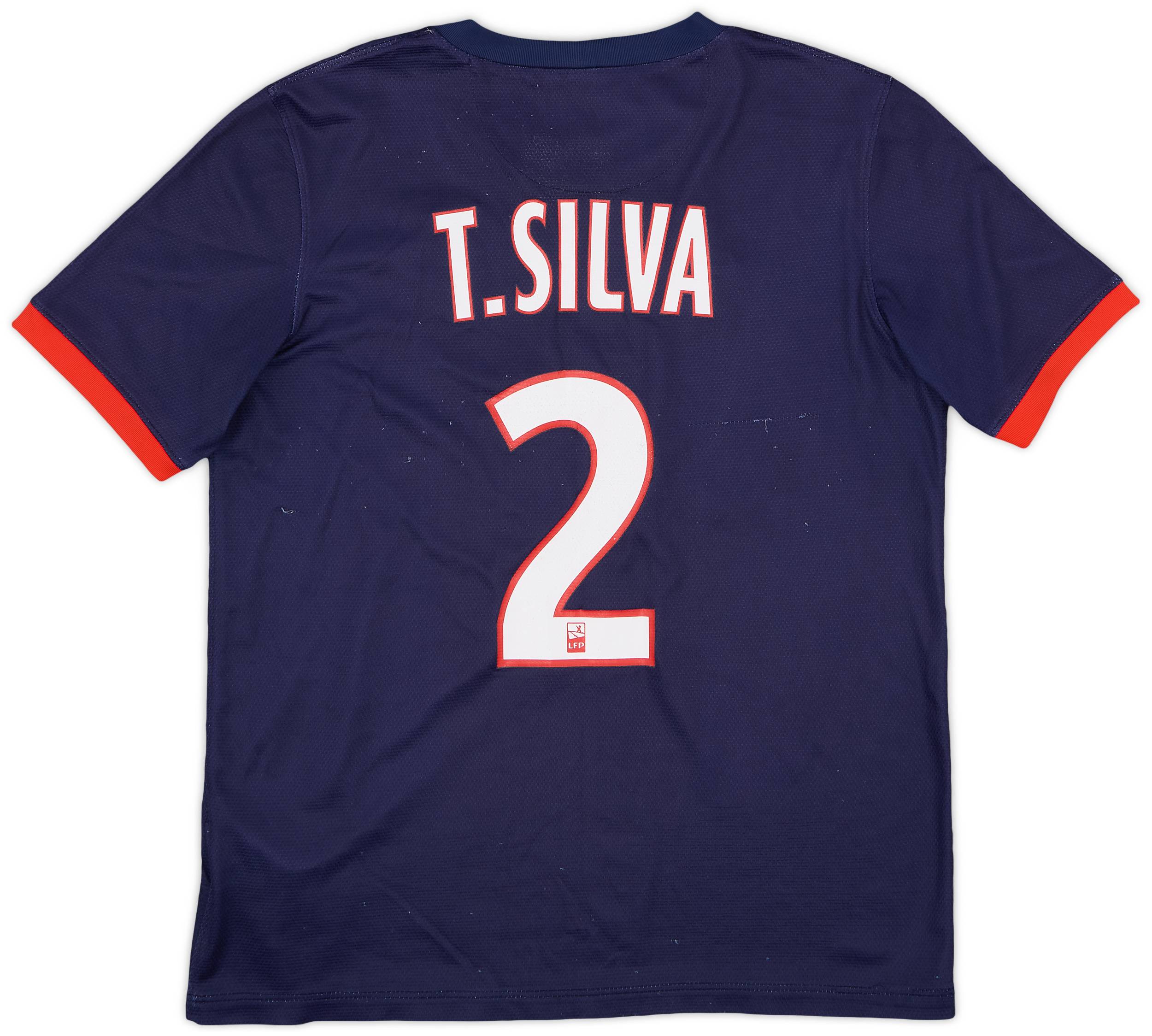 2013-14 Paris Saint-Germain Home Shirt T. Silva #2 - 5/10 - (XL.Boys)