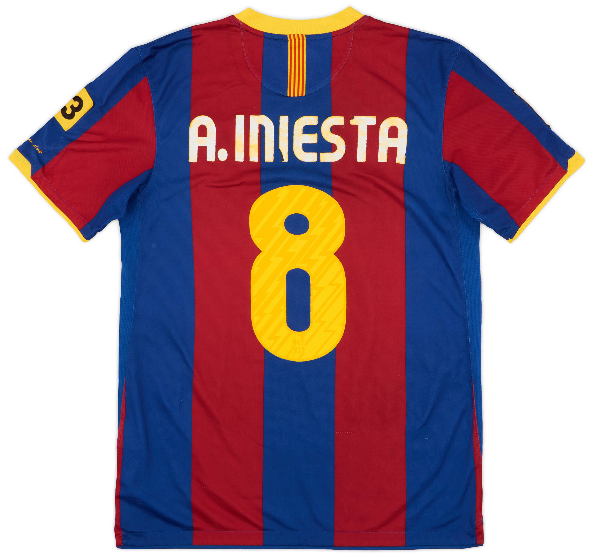 2010-11 Barcelona Home Shirt Iniesta #8 - 4/10 - (M)