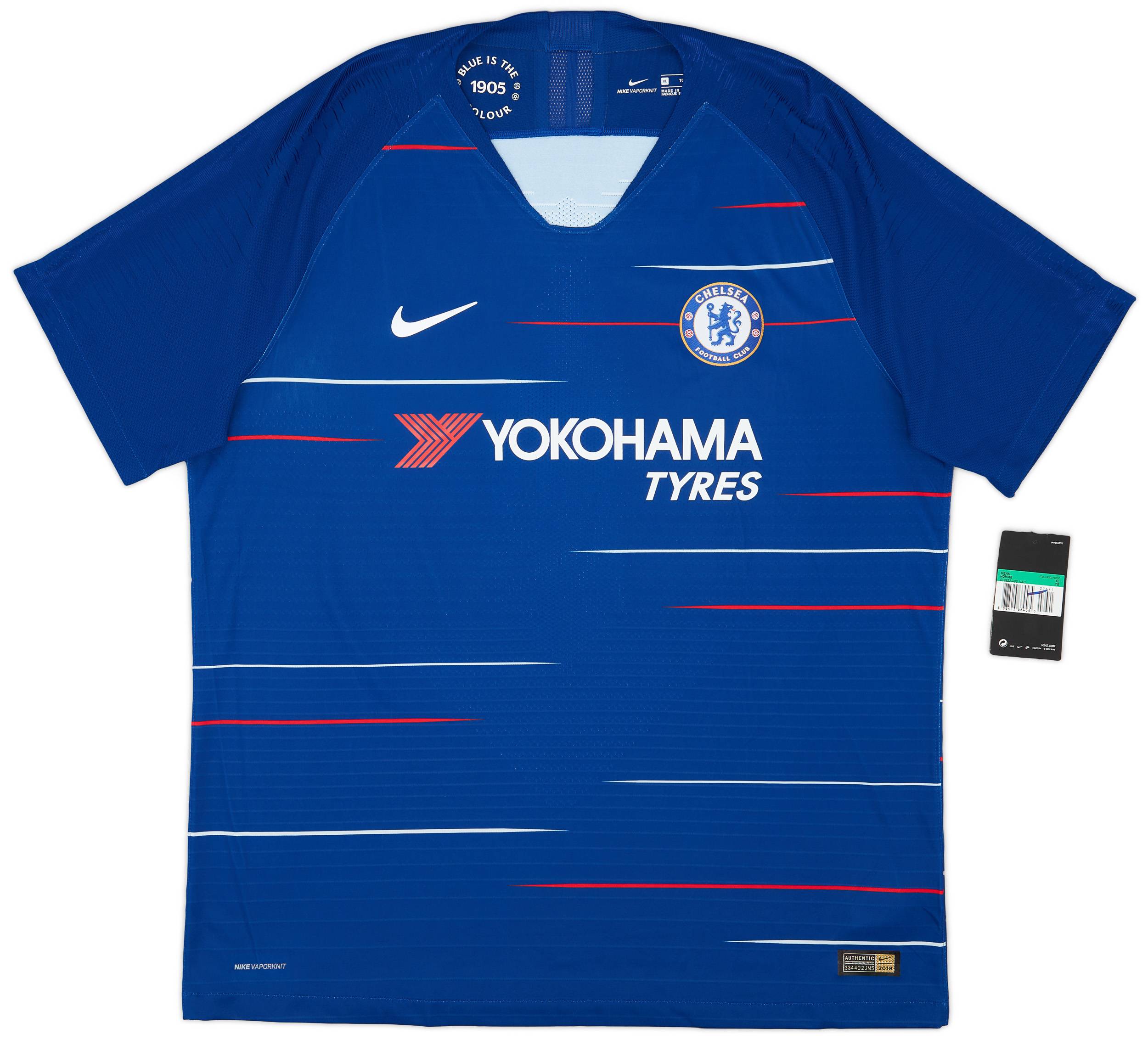 Chelsea HAZARD 10 シャツ 2018-19 Chelsea Authentic Home Shirt Hazard #10 (M)