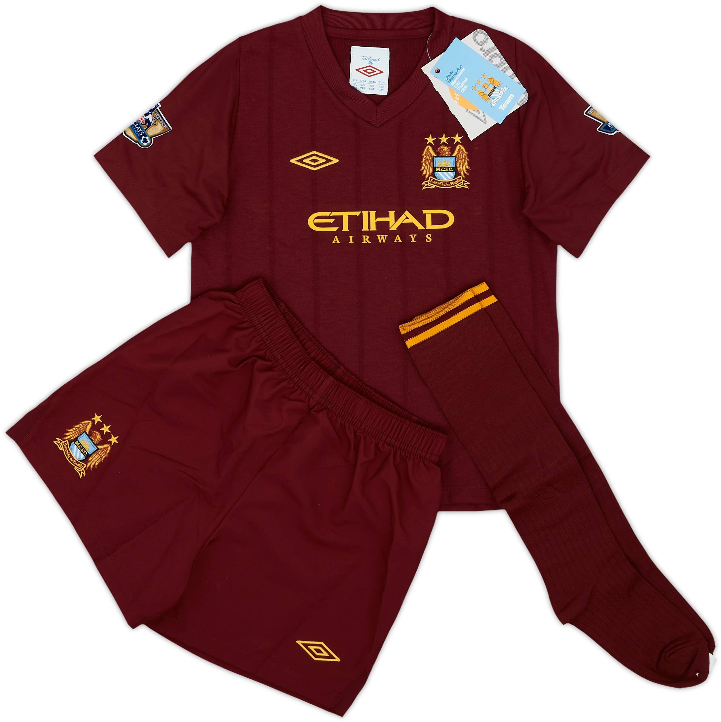 2012-13 Manchester City Away Full Kit (6-7 Years)