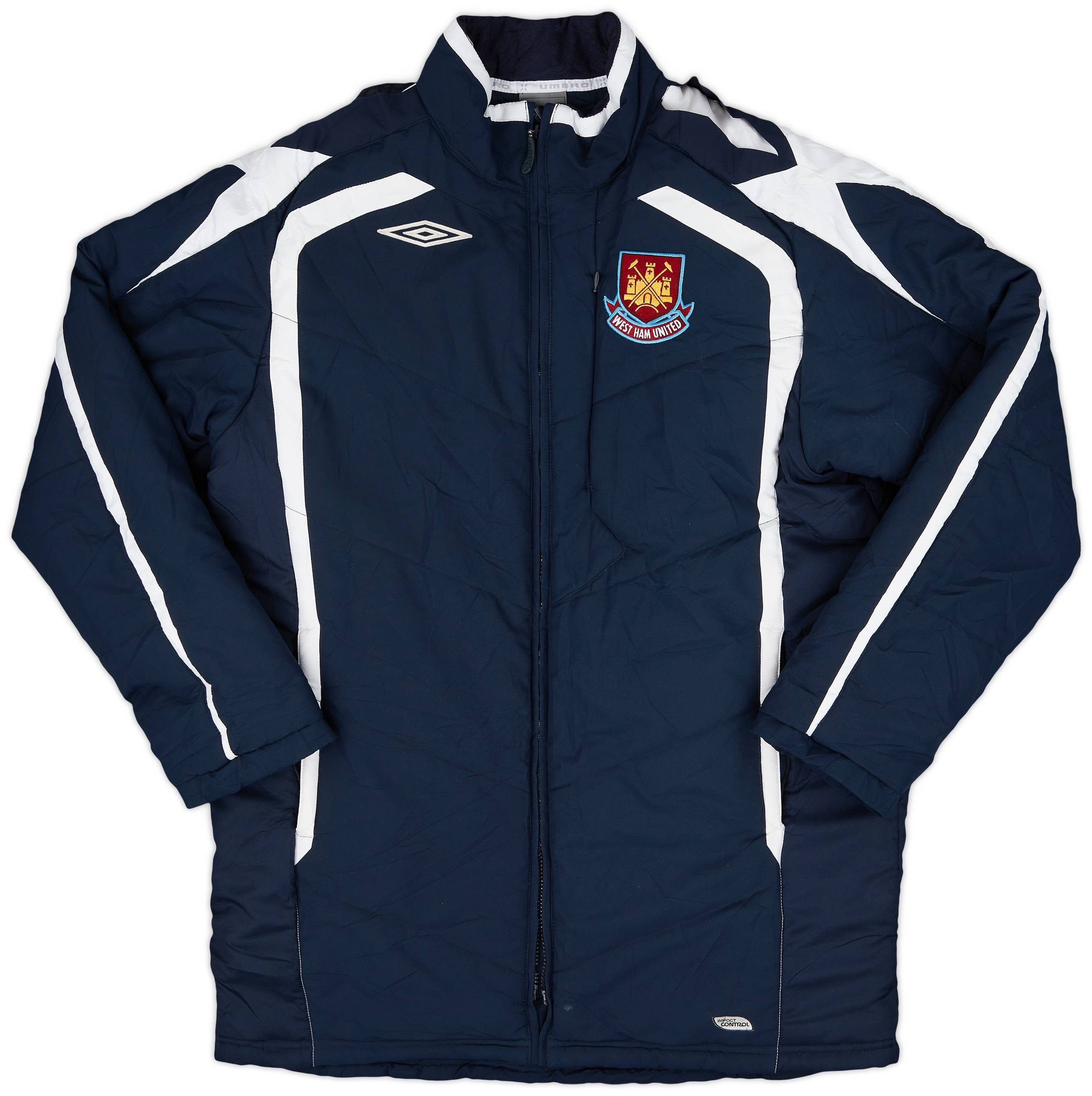2007-08 West Ham Umbro Padded Bench Coat 4/10 (L)