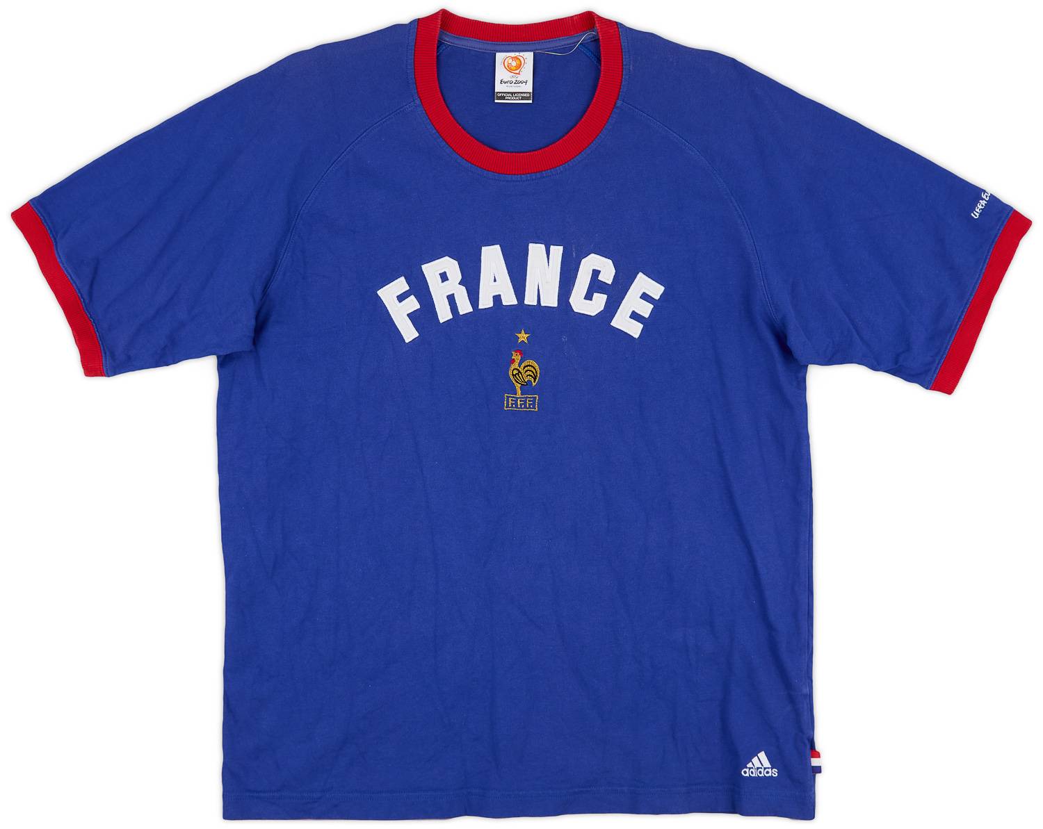 2004-05 France adidas Cotton Training Shirt - 6/10 - (L)