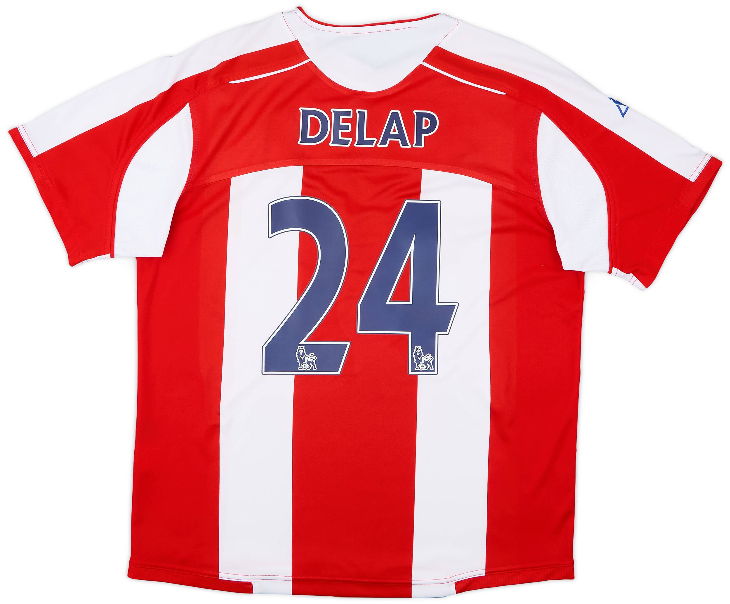 2008-09 Stoke City Home Shirt Delap #24 - 7/10 - (L)