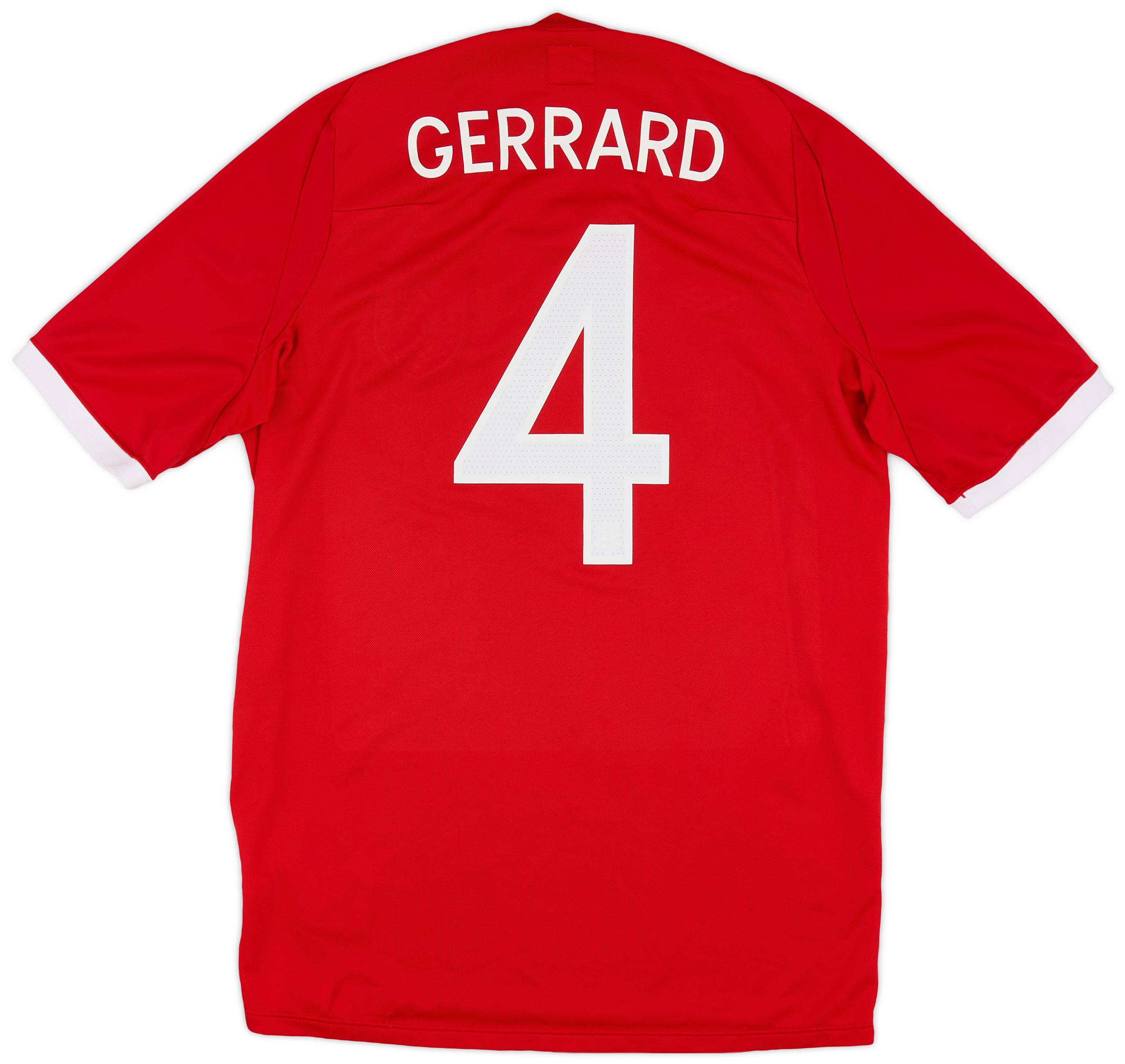 2010-11 England Away Shirt Gerrard #4 - 7/10 - (M)