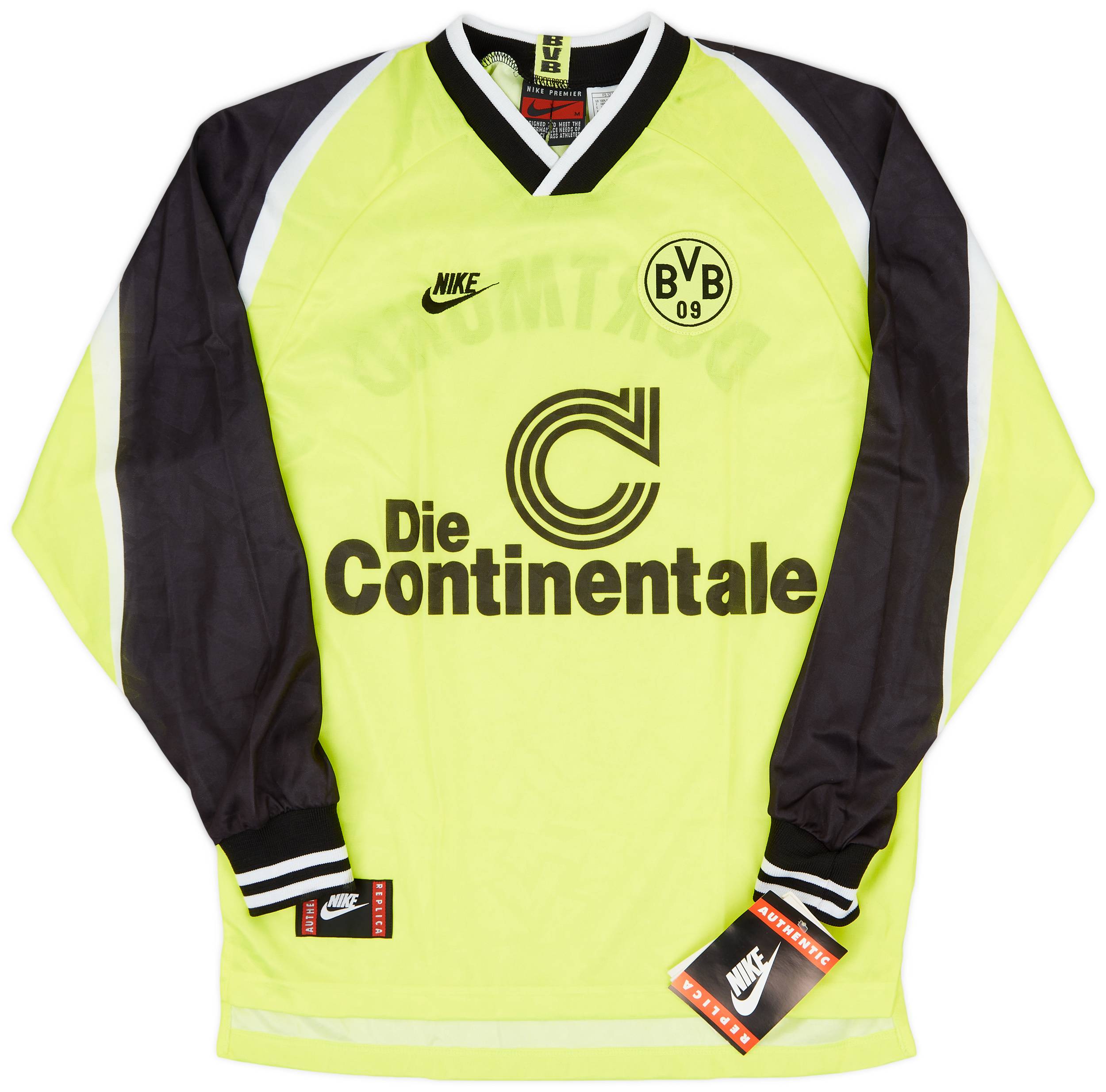 1995-96 Borussia Dortmund Home L/S Shirt (M)