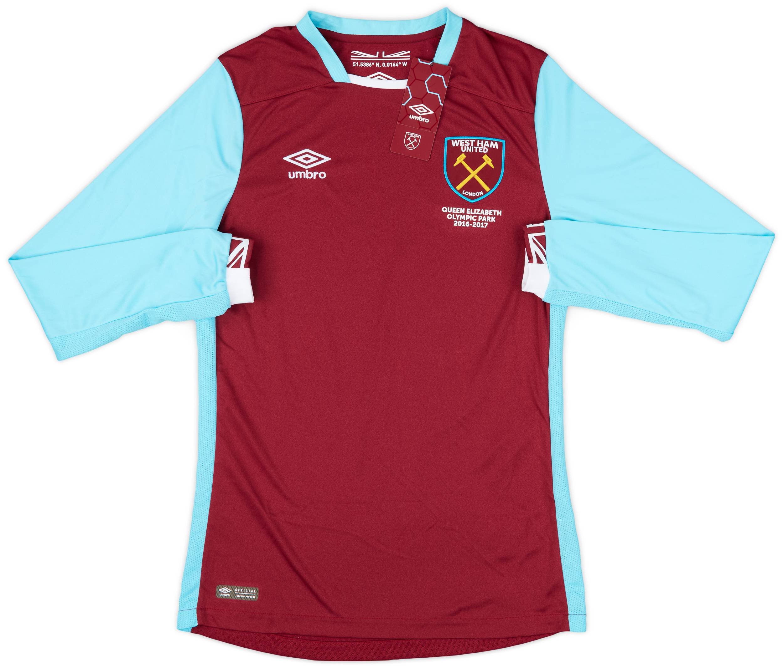 2016-17 West Ham Home L/S Shirt Payet #27 (S)