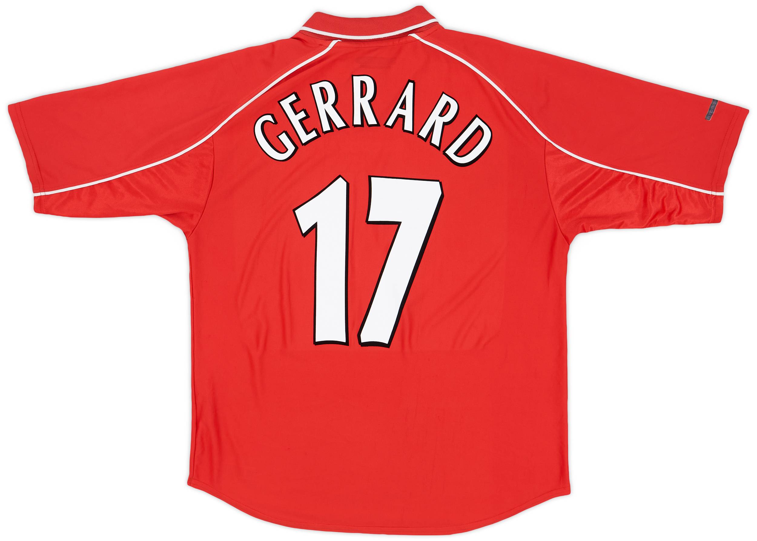 2000-02 Liverpool Home Shirt Gerrard #17 - 6/10 - (L)