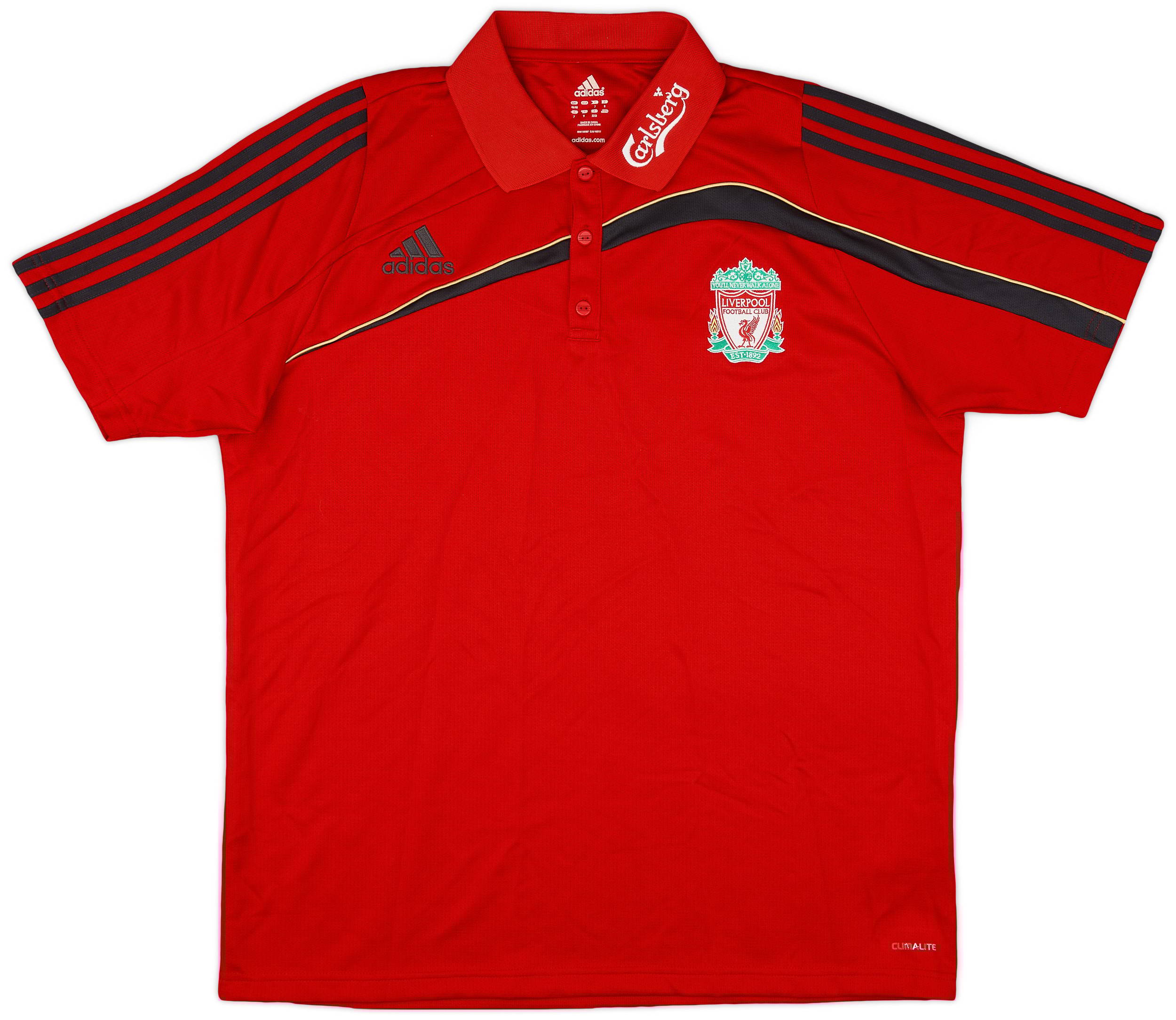 2009-10 Liverpool adidas Polo Shirt - 8/10 - (XL)