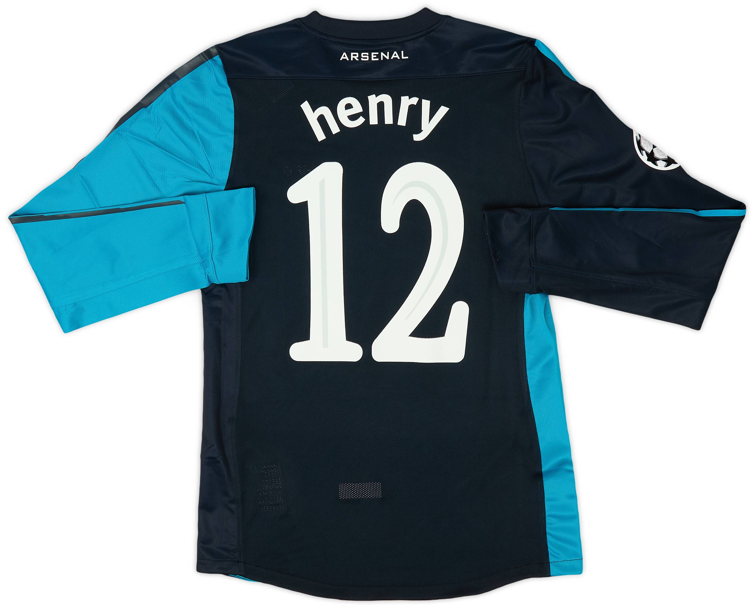 2011-12 Arsenal Player Issue Away L/S Shirt Henry #12 (M)
