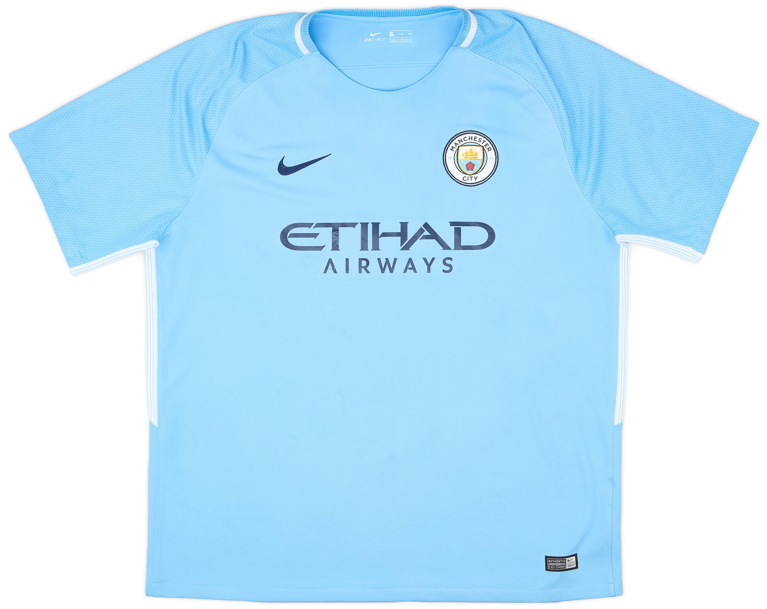 2017-18 Manchester City Home Shirt - 5/10 - (XXL)