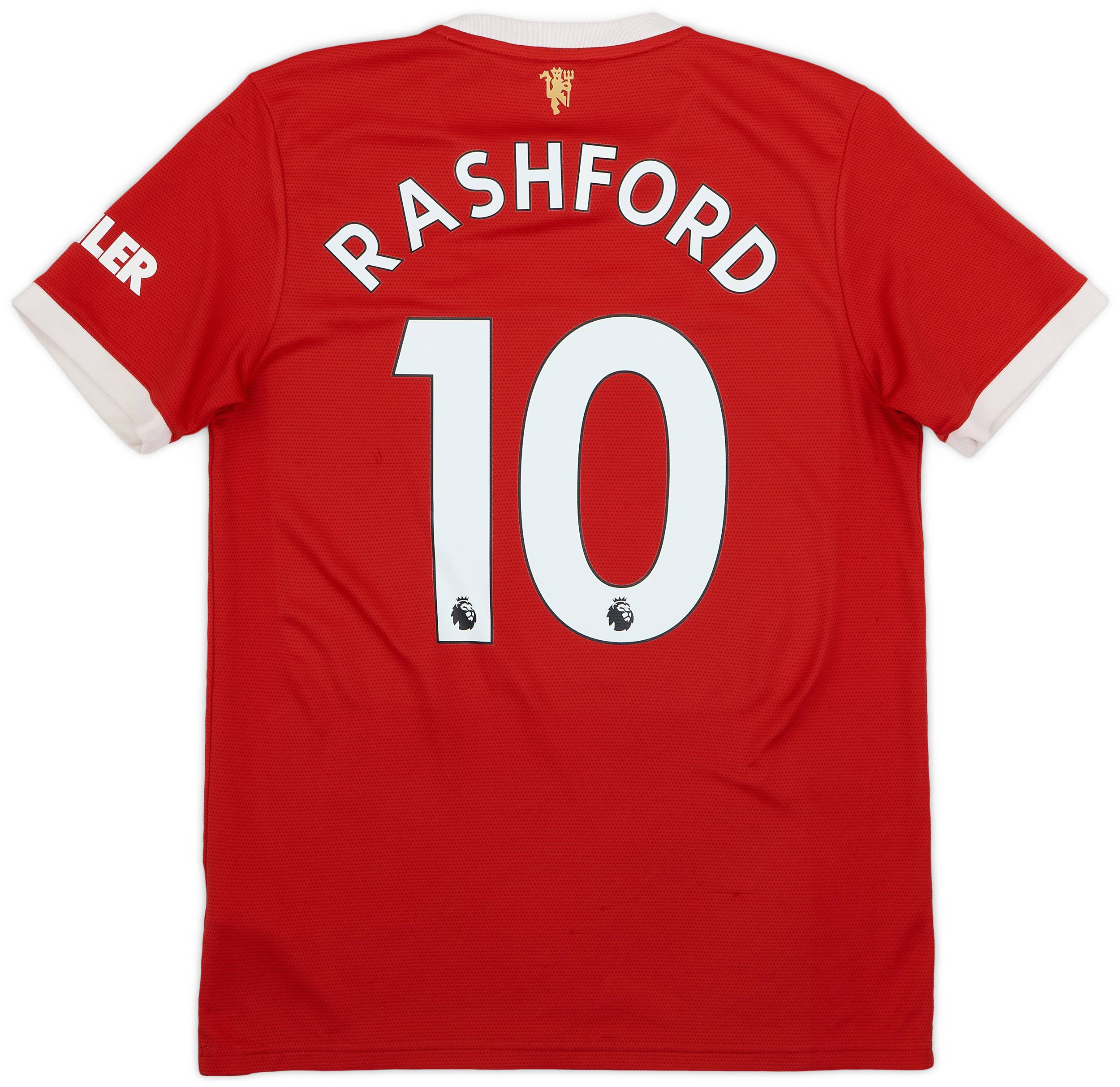 2021-22 Manchester United Home Shirt Rashford #10 - 5/10 - (M)