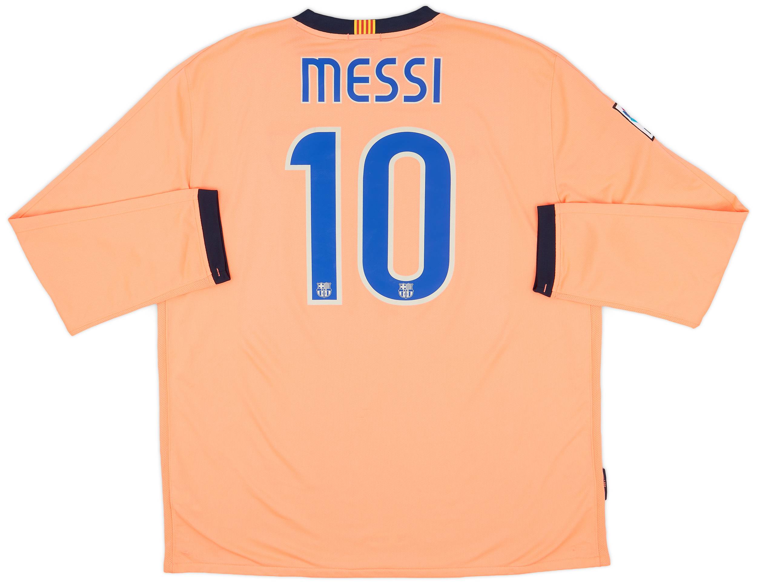 2009-10 Barcelona Away L/S Shirt Messi #10 - 7/10 - (XXL)