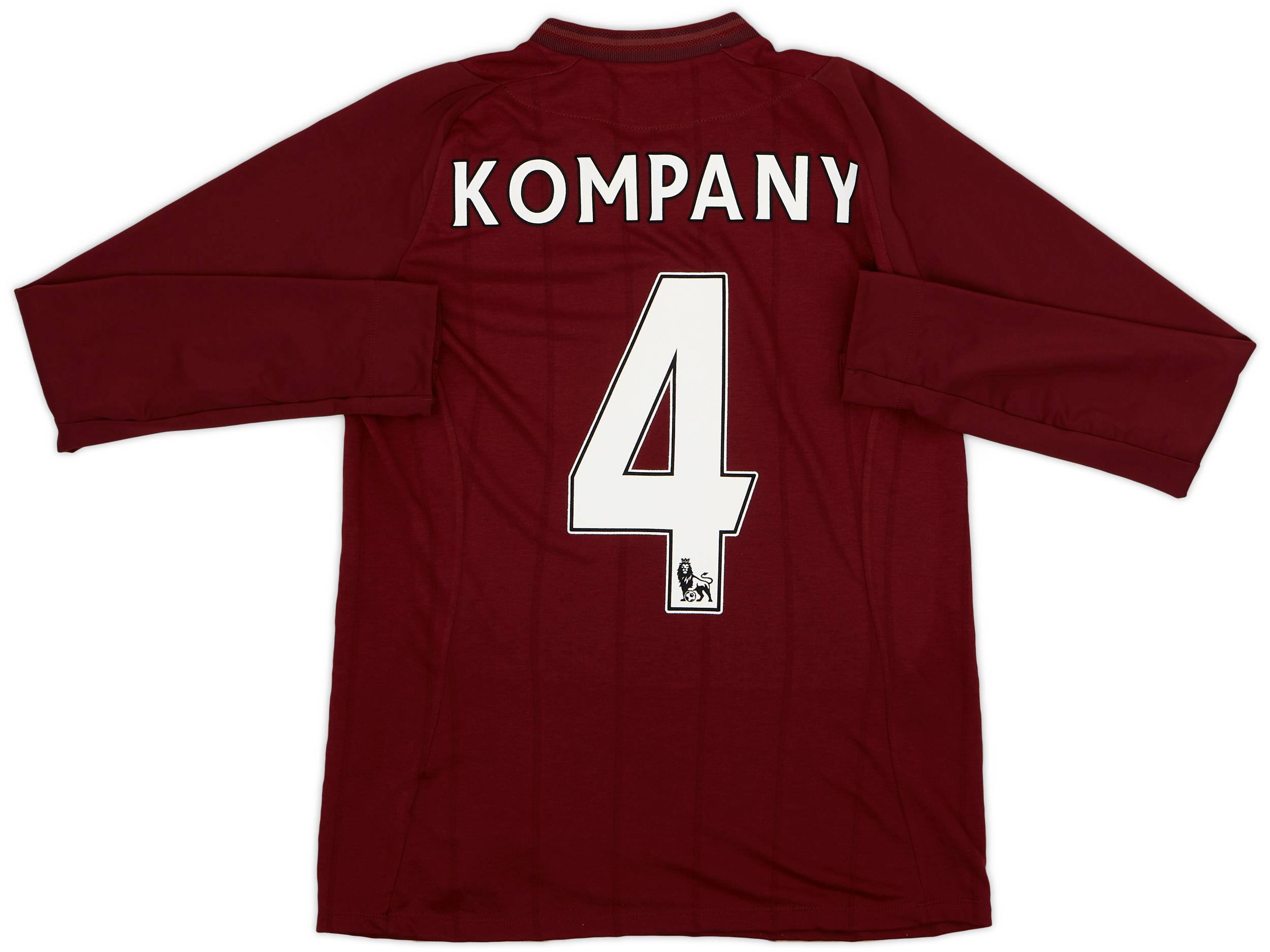 2012-13 Manchester City Away L/S Shirt Kompany #4 - 9/10 - (M)