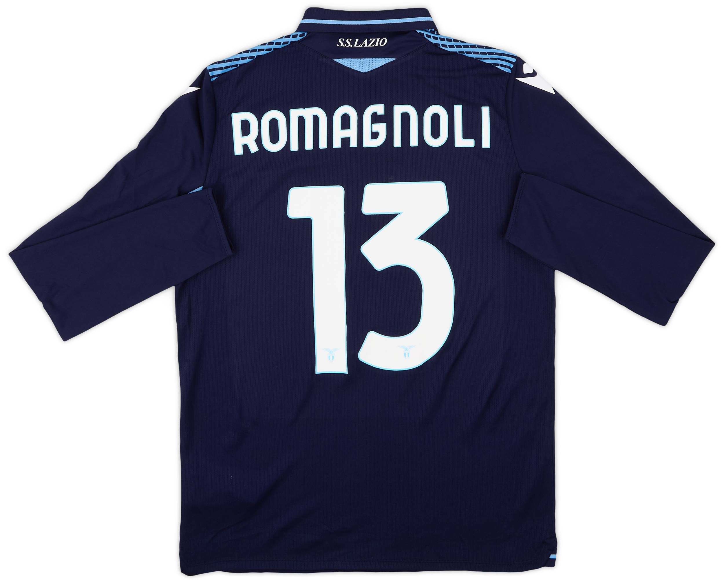 2020-21 Lazio Macron Third L/S Shirt Romagnoli #13 - 9/10 - (L)