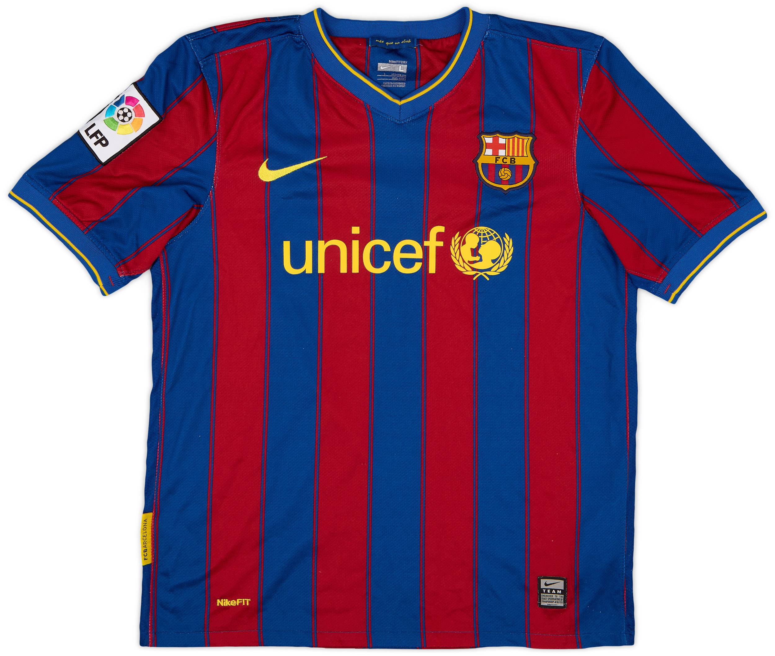2009-10 Barcelona Home Shirt - 8/10 - (L.Boys)