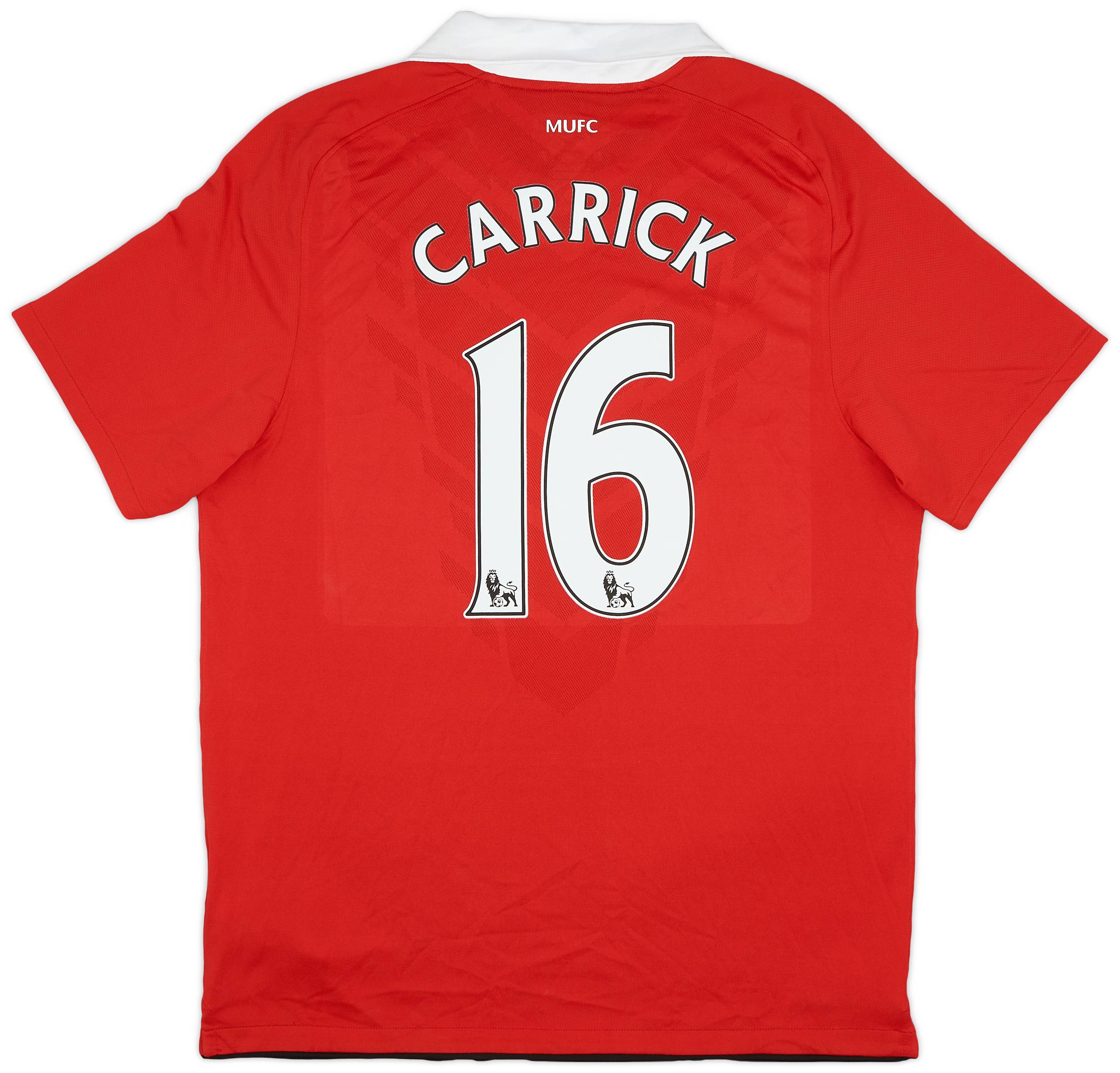 2010-11 Manchester United Home Shirt Carrick #16 (L)