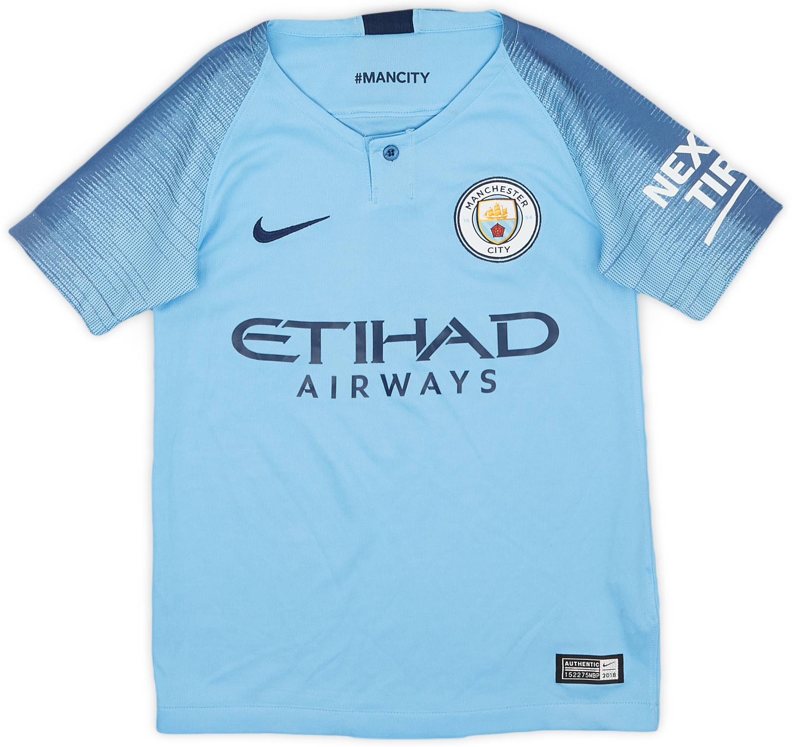 2018-19 Manchester City Home Shirt - 9/10 - (XS.Boys)