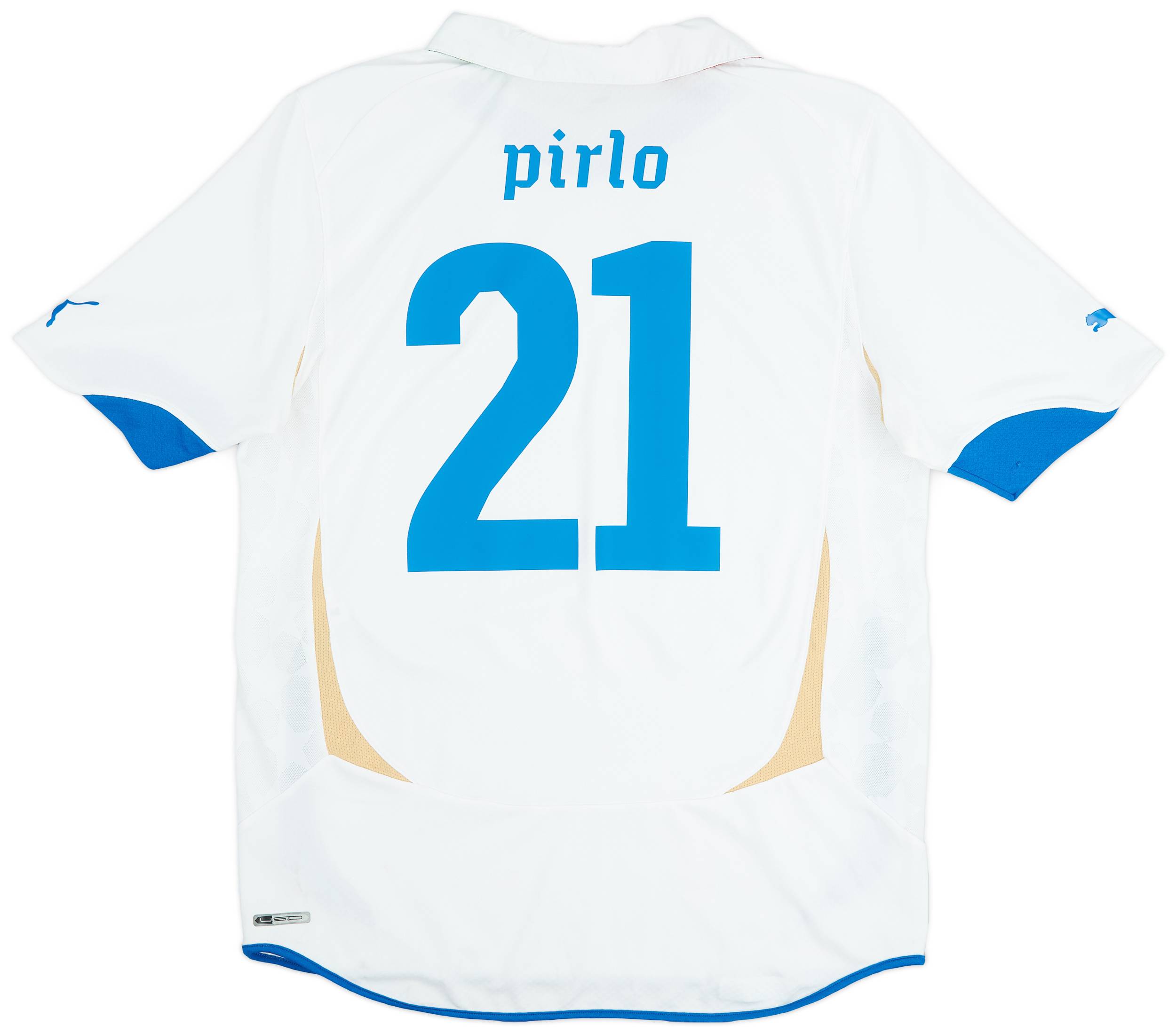 2010-12 Italy Authentic Away Shirt Pirlo #21 - 8/10 - (S)