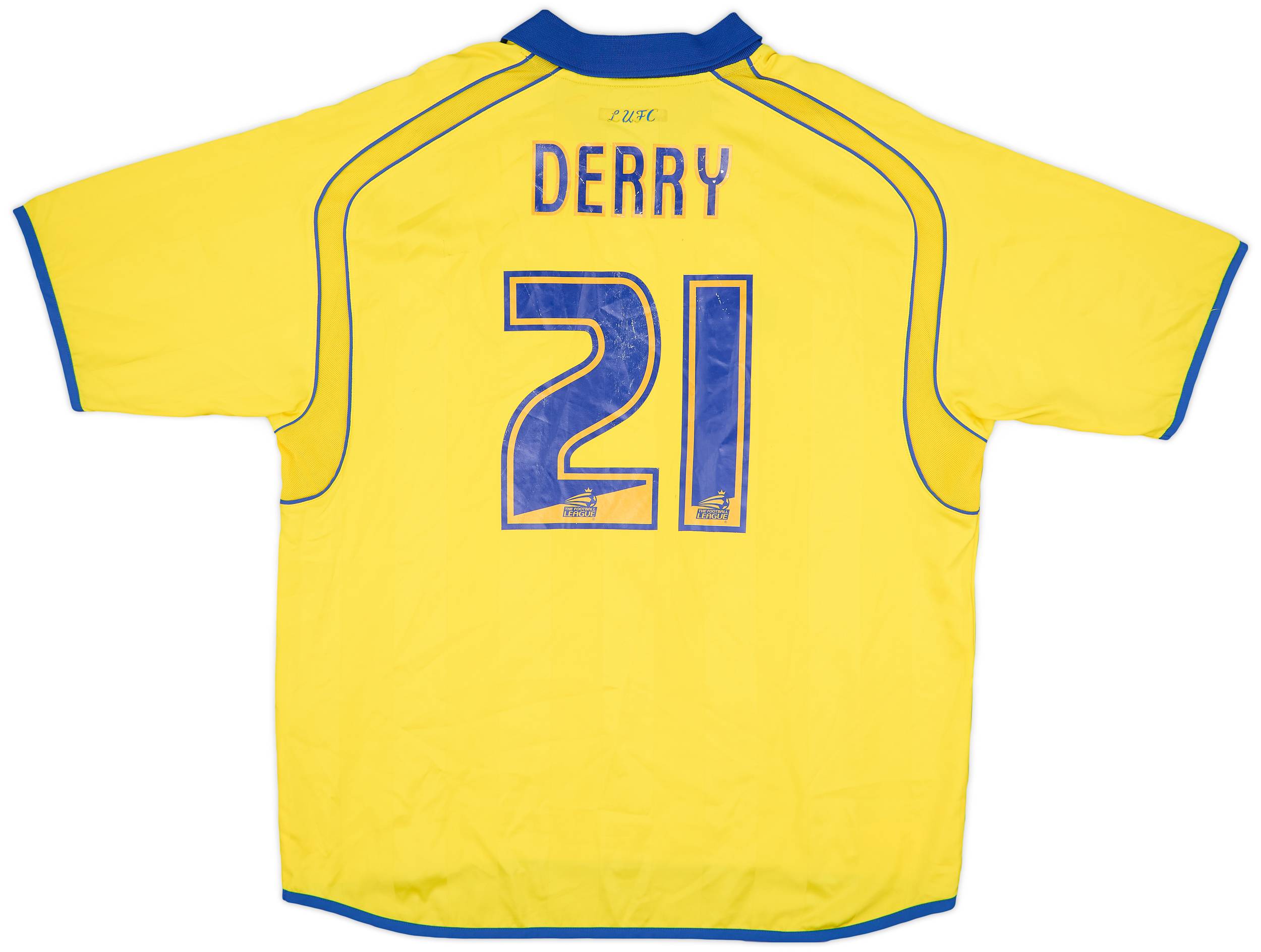 2006-07 Leeds United Away Shirt Derry #21 - 7/10 - (XL)