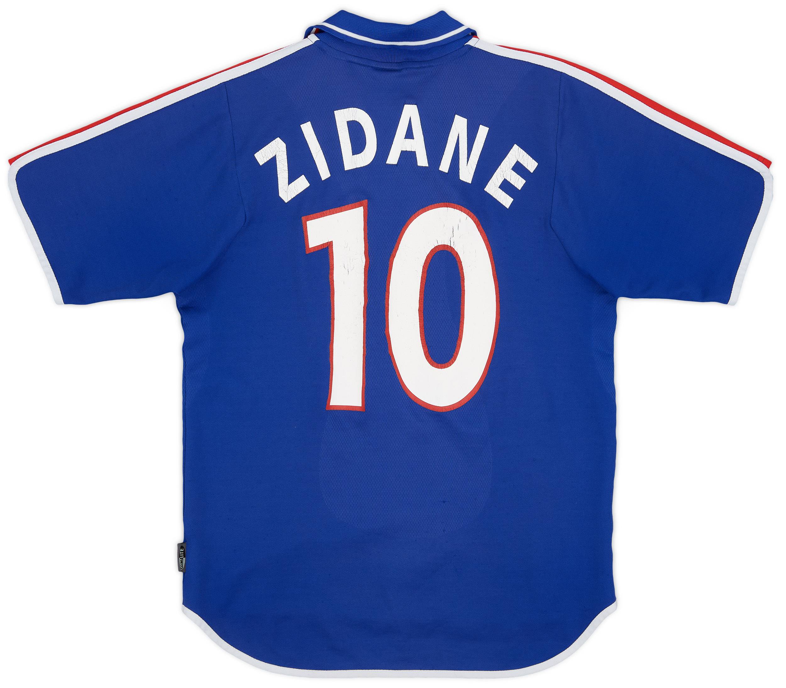 2000-02 France Home Shirt Zidane #10 - 5/10 - (S)