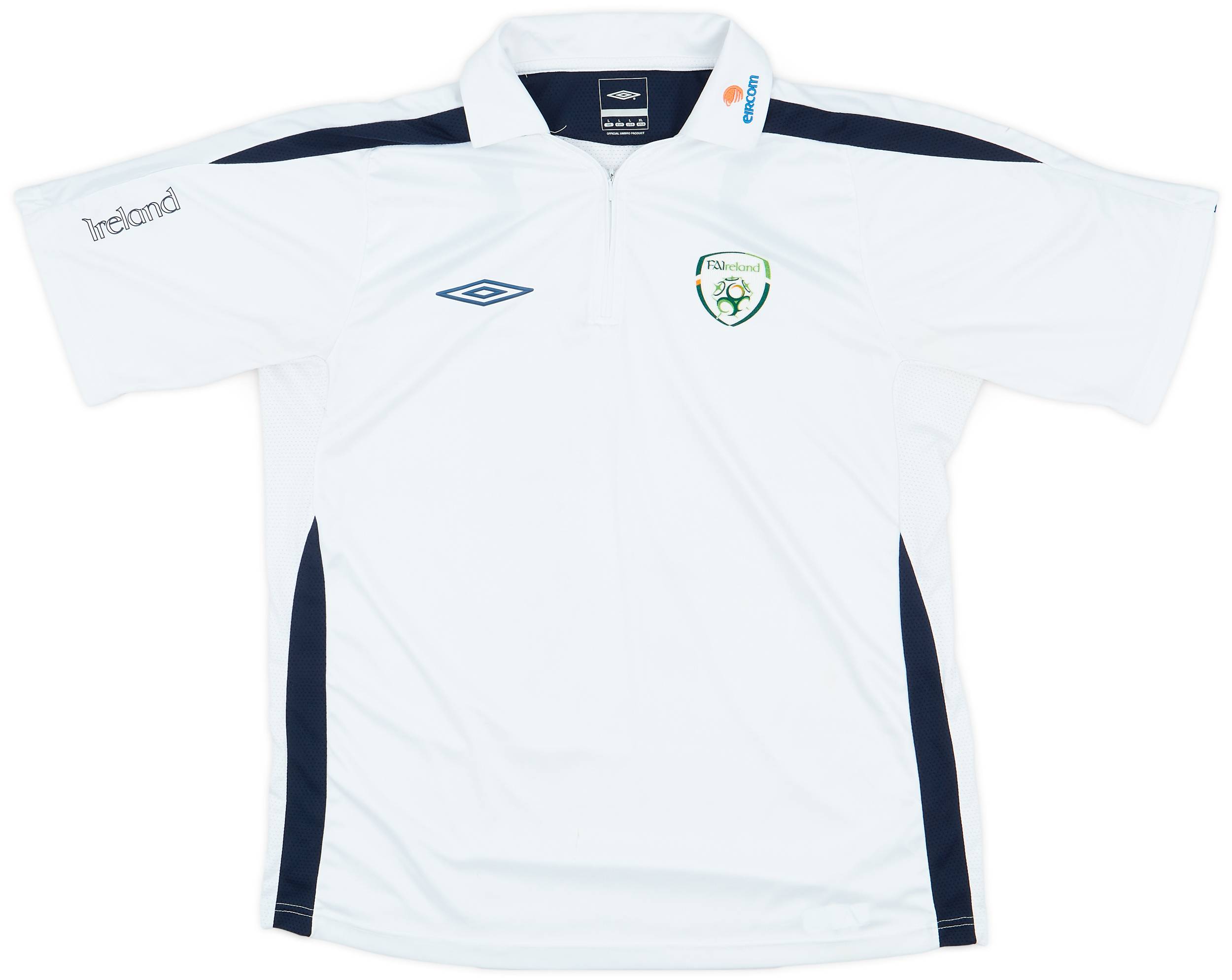 2007-08 Ireland Umbro 1/4 Zip Polo Shirt - 7/10 - (L)