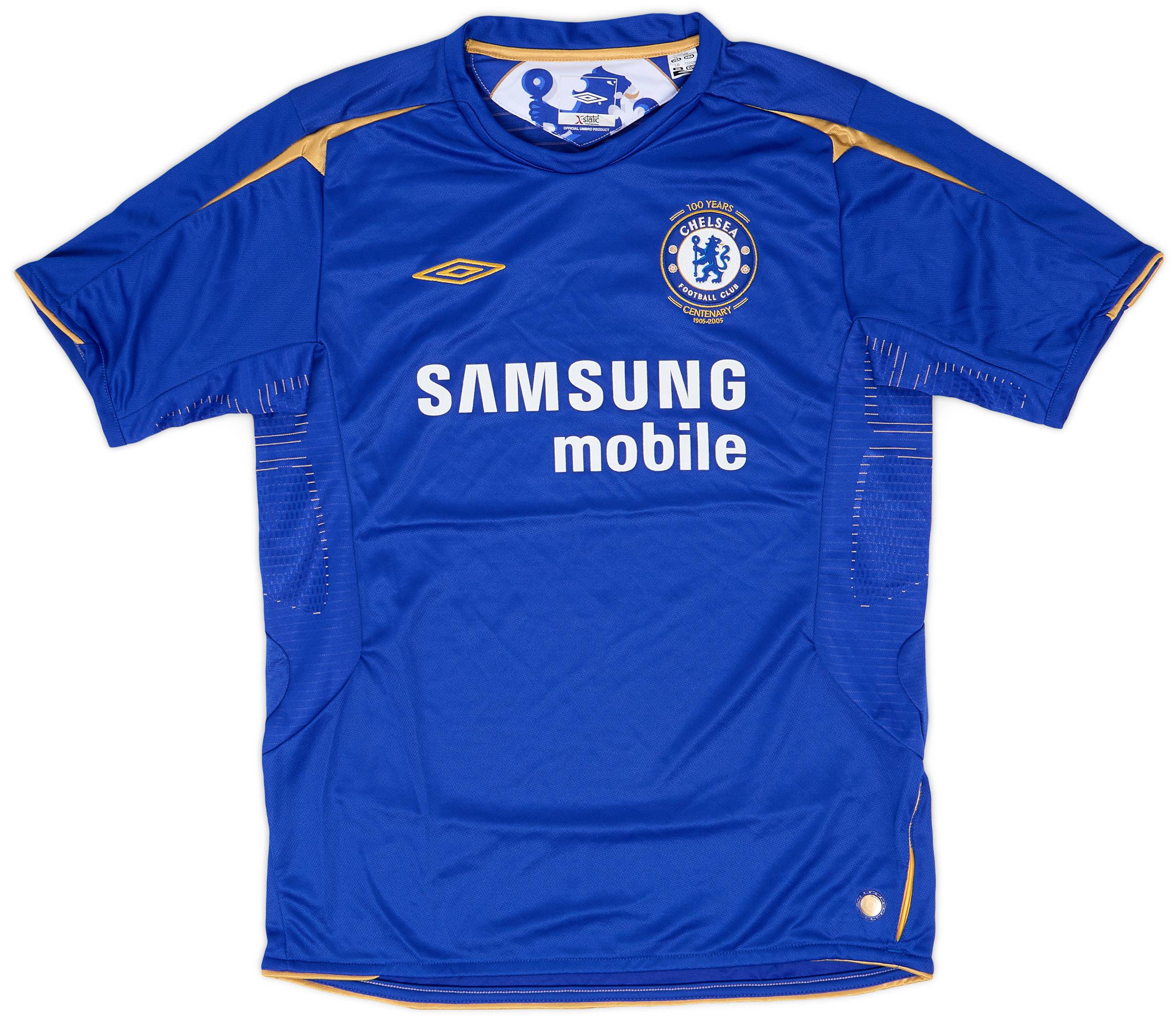 2005-06 Chelsea Centenary Home Shirt - 9/10 - (L.Boys)