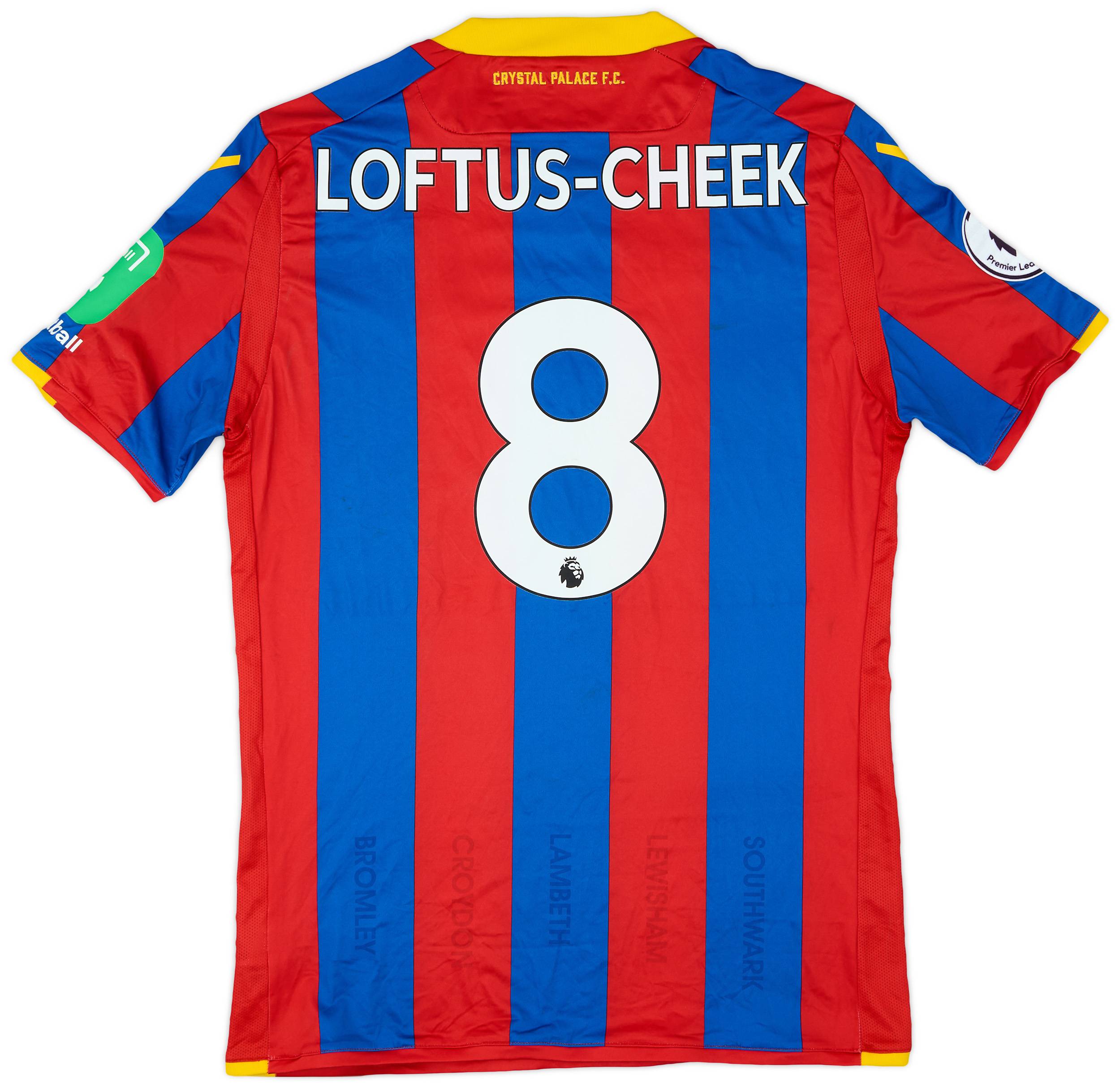 2017-18 Crystal Palace Match Issue Home Shirt Loftus-Cheek #8
