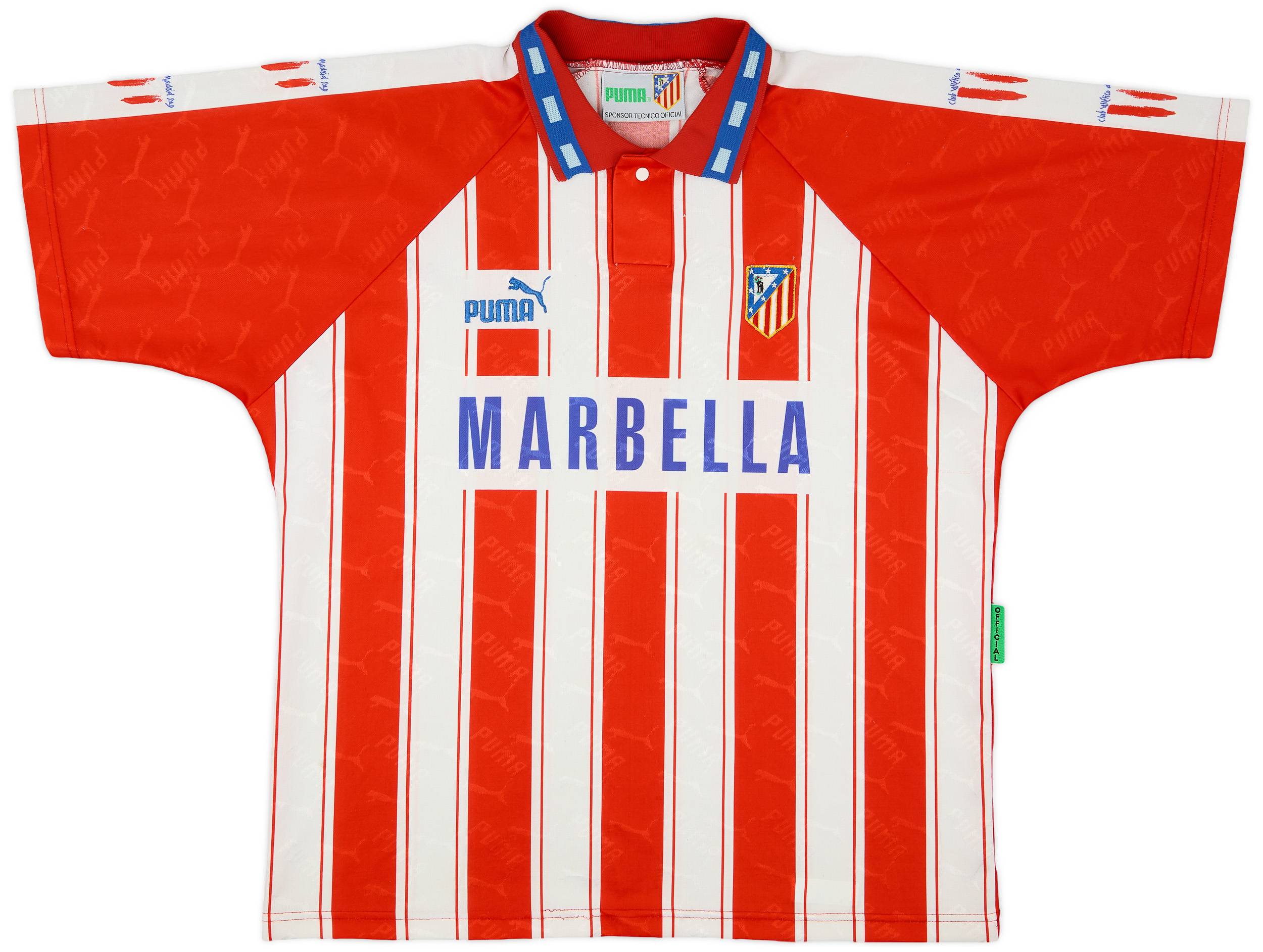 1994-95 Atletico Madrid Home Shirt - 8/10 - (XL)