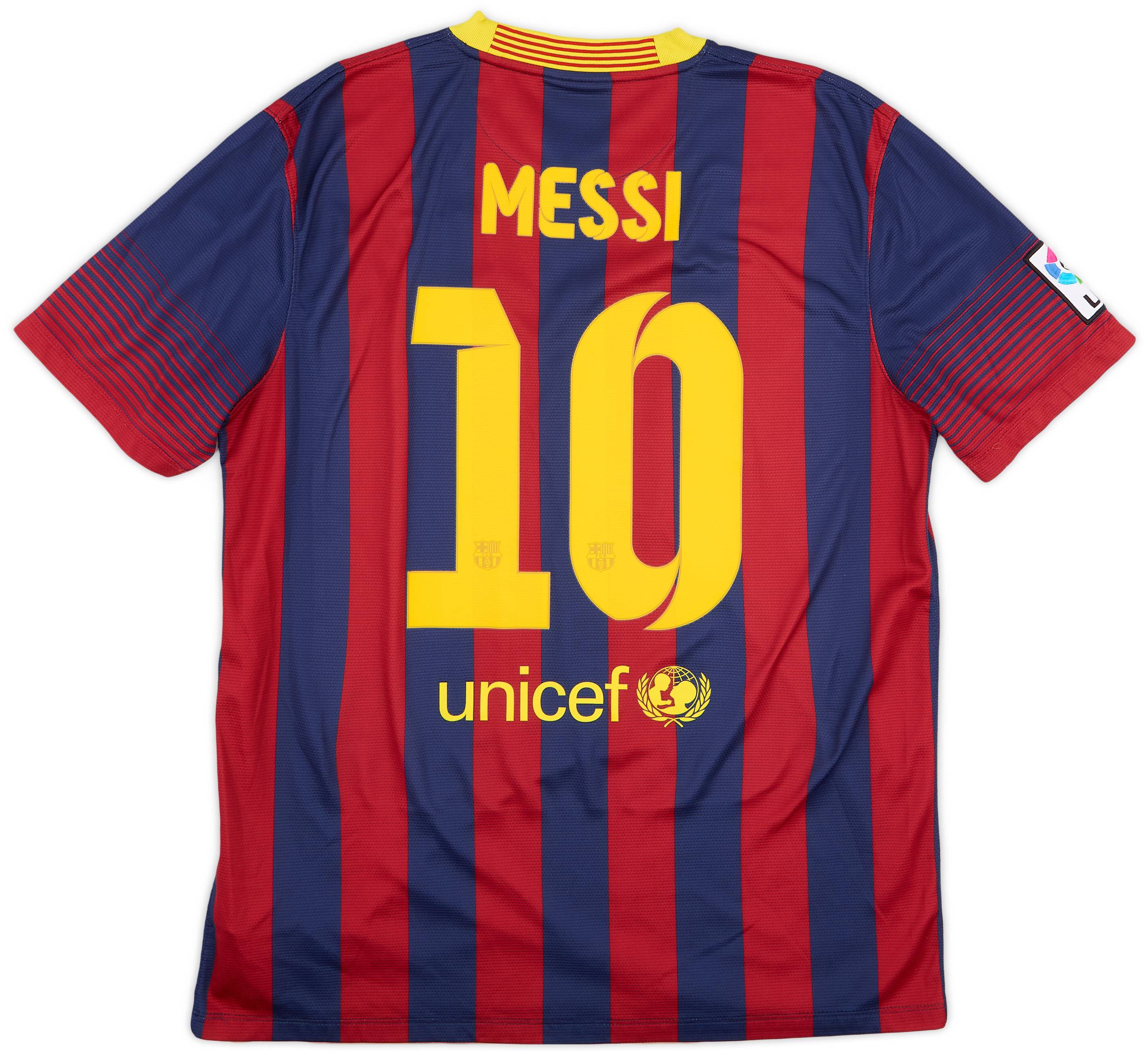 2013-14 Barcelona Home Shirt Messi #10 - 9/10 - (L)