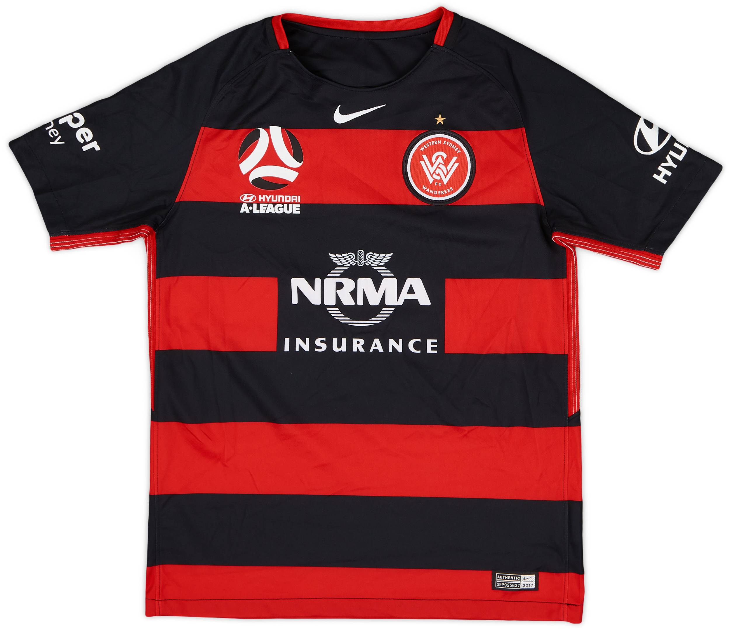 2017-18 Western Sydney Wanderers Home Shirt - 8/10 - (L.Boys)