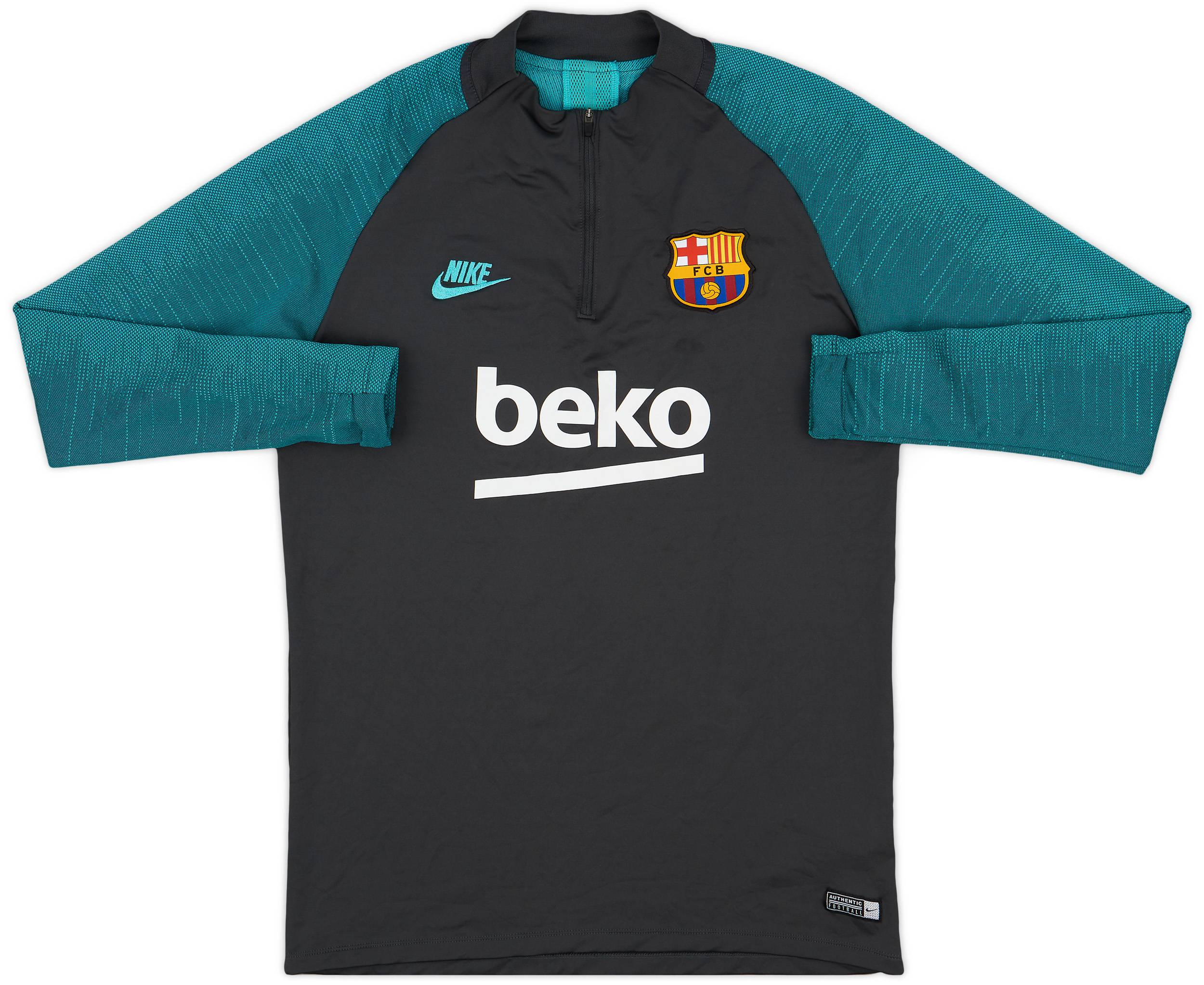 2019-20 Barcelona Nike 1/4 Zip Drill Top - 7/10 - (M)