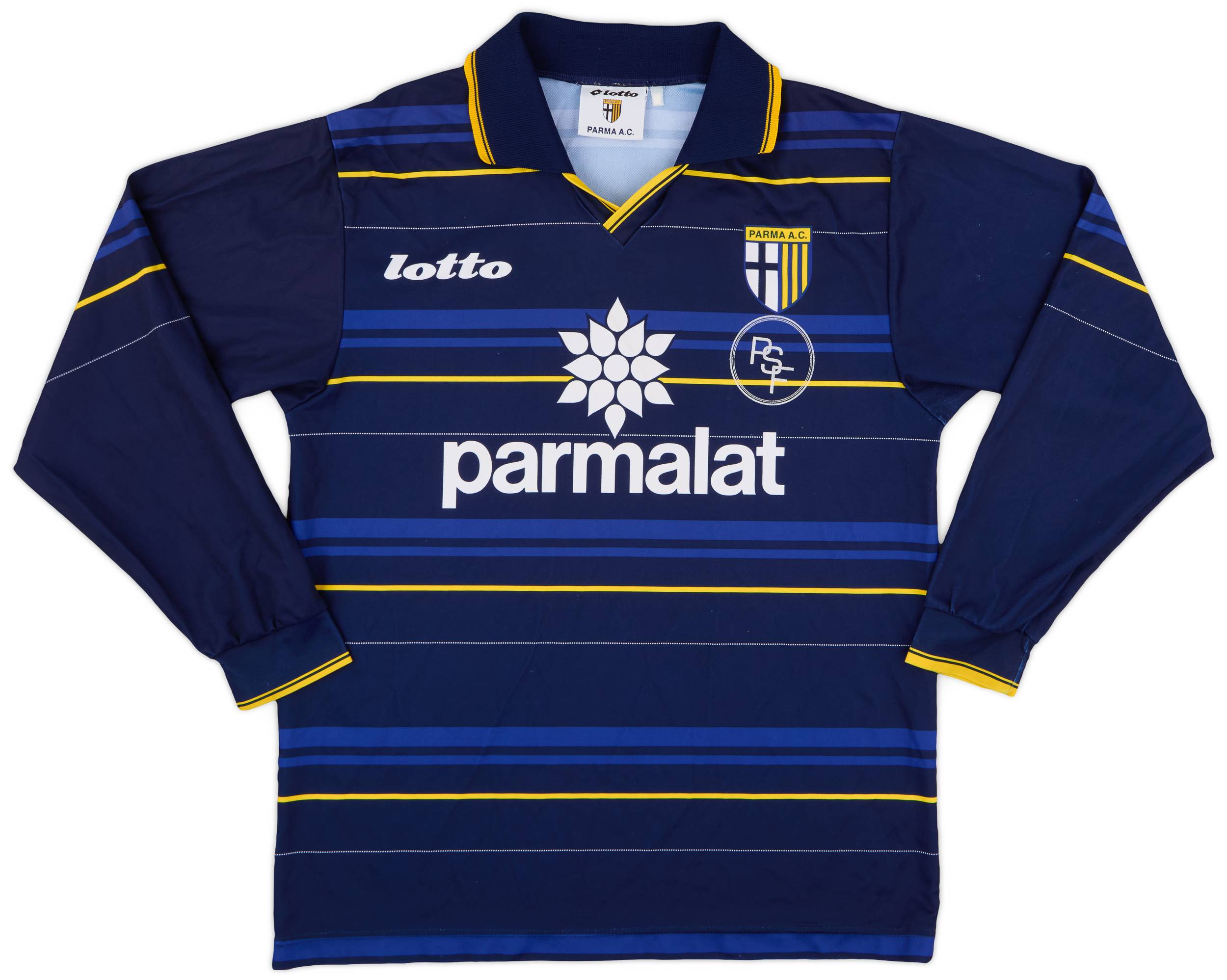 【希少】 3rd PARMA 1998 1999 1998-99 Parma Third L/S Shirt #10 - 8/10 - (S)