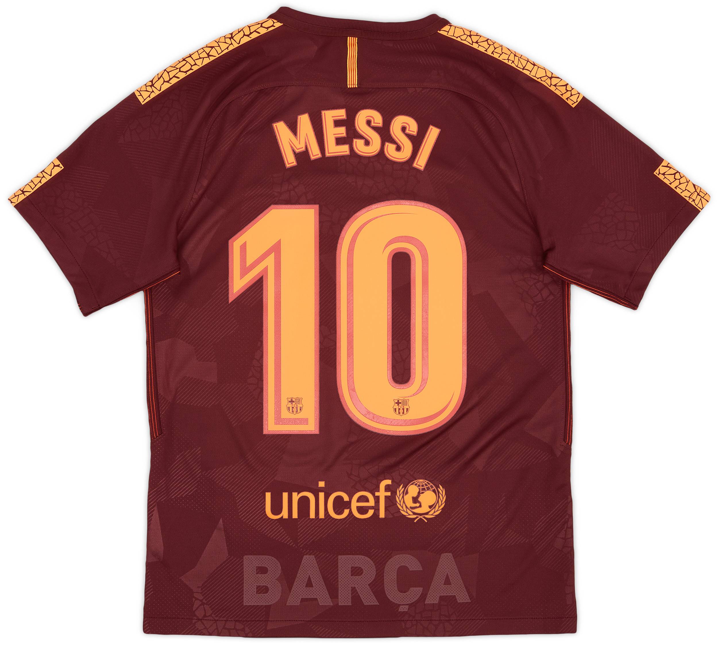 2017 18 Barcelona Third Shirt Messi 10 9 10 S