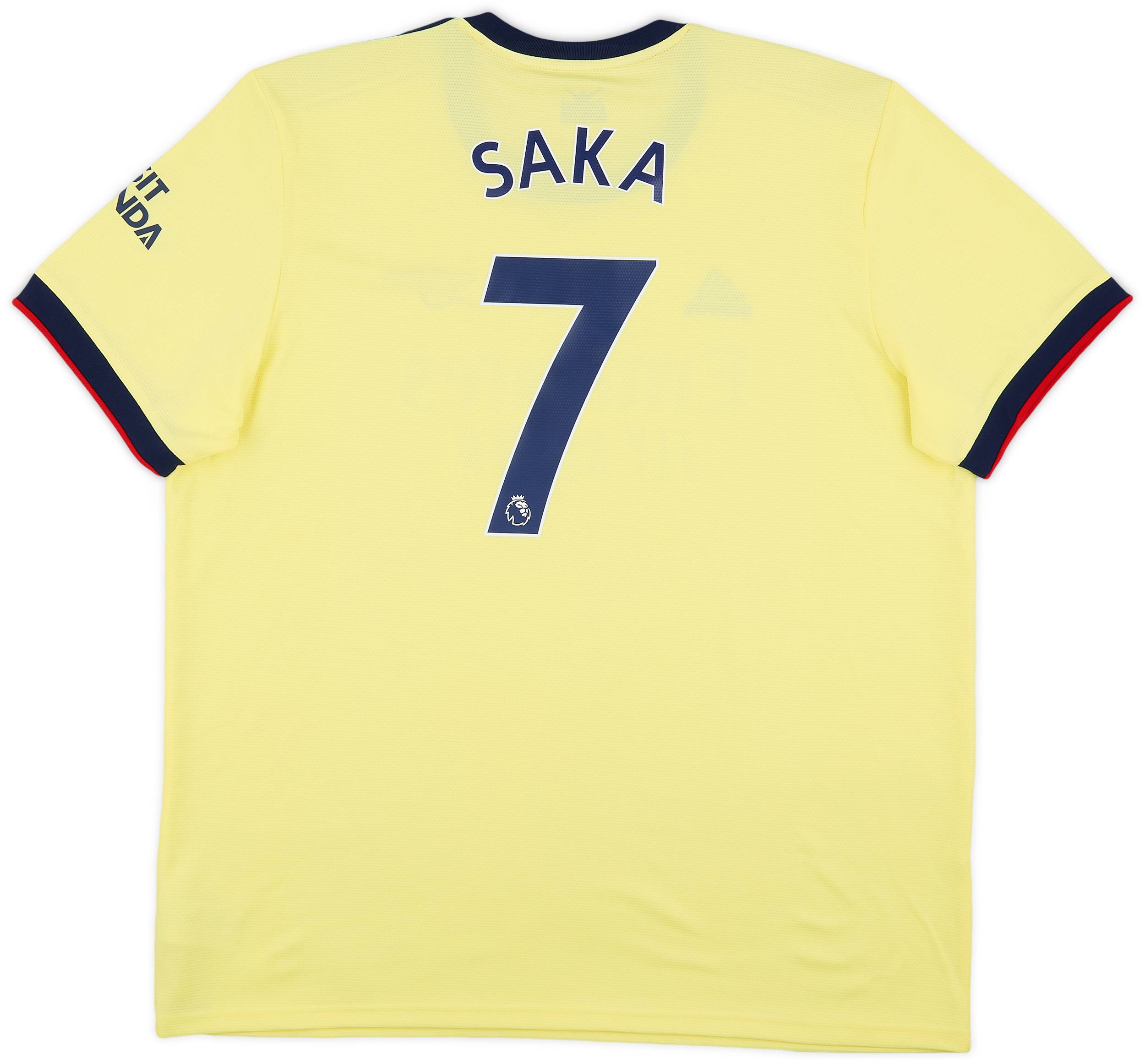 2021-22 Arsenal Away Shirt Saka #7 - 9/10 - (XXL)