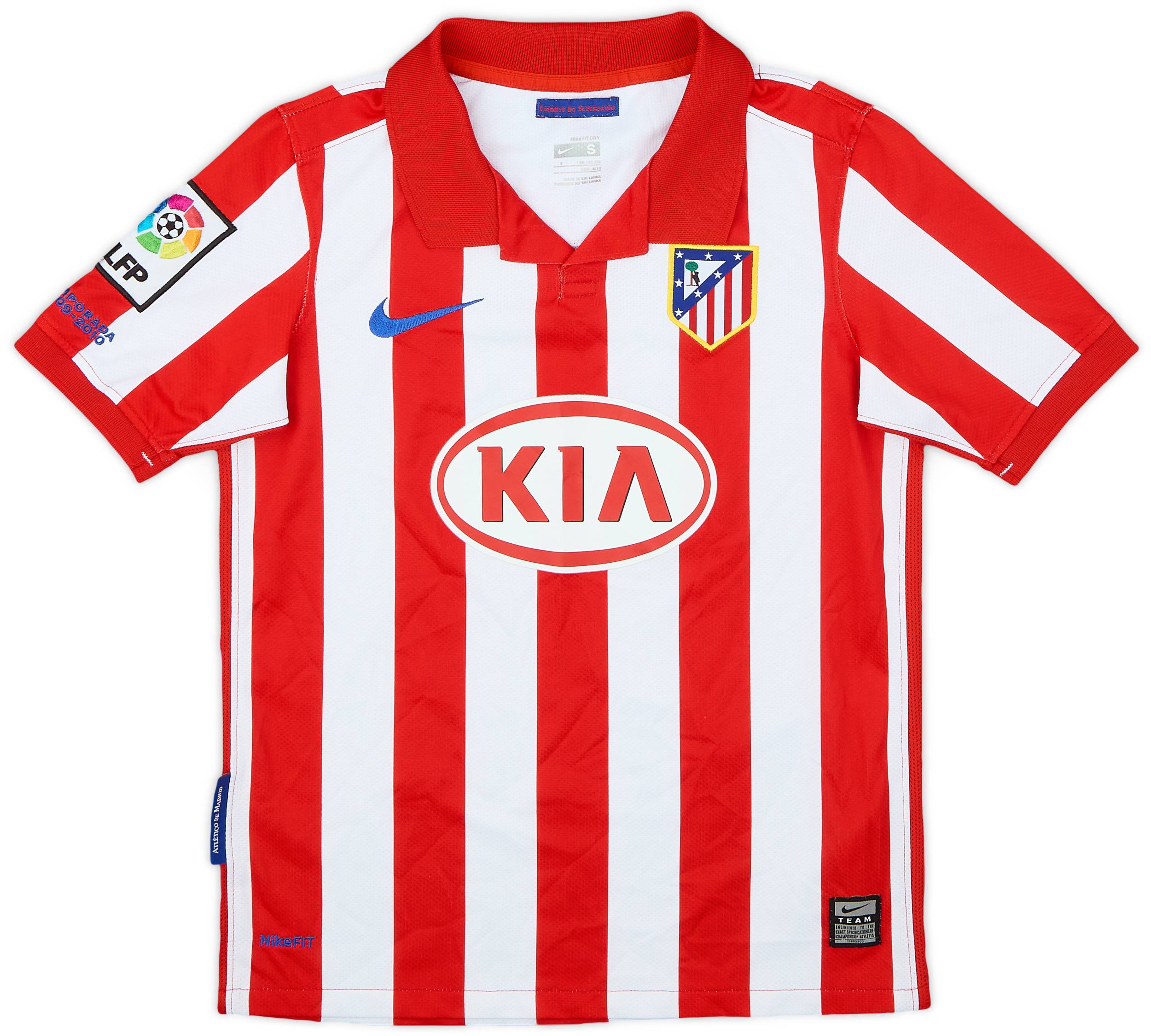 2009-10 Atletico Madrid Home Shirt - 8/10 - (S.Boys)